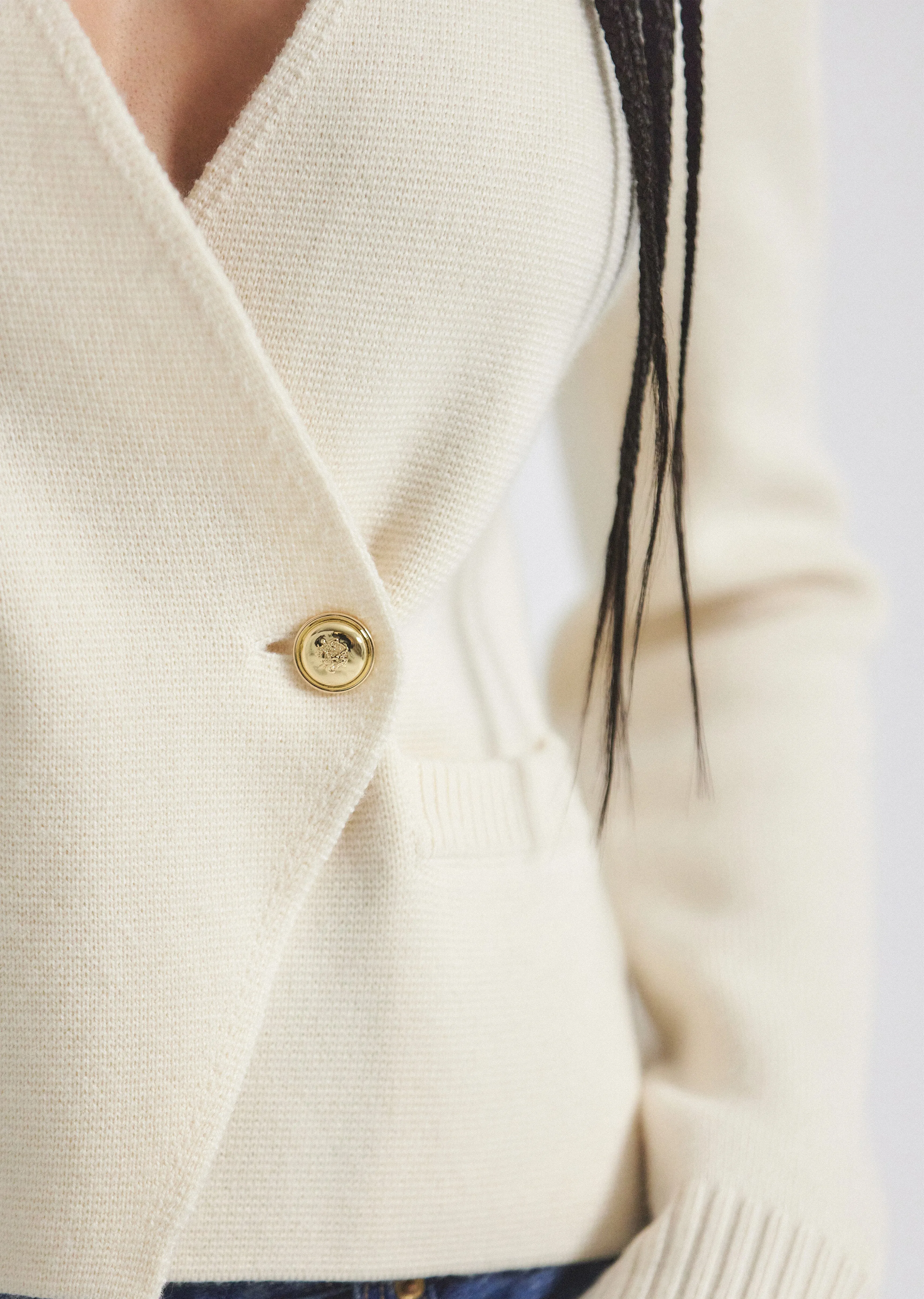 Minta Cardigan - Blanc de Blanc sold by Derek Lam product image thumbnail 3