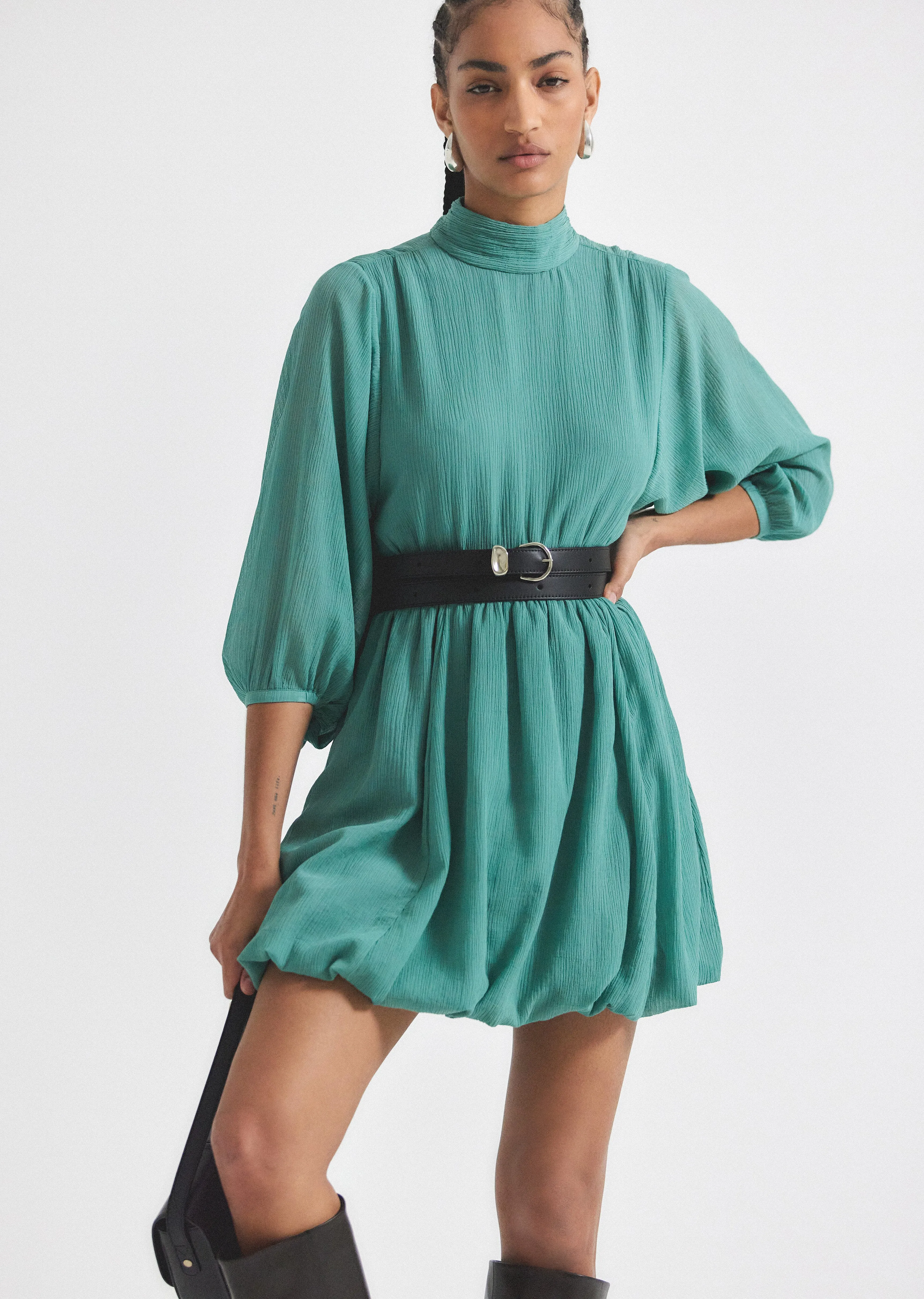 Alex Bubble Hem Dress - Juniper sold by Derek Lam product image thumbnail 5