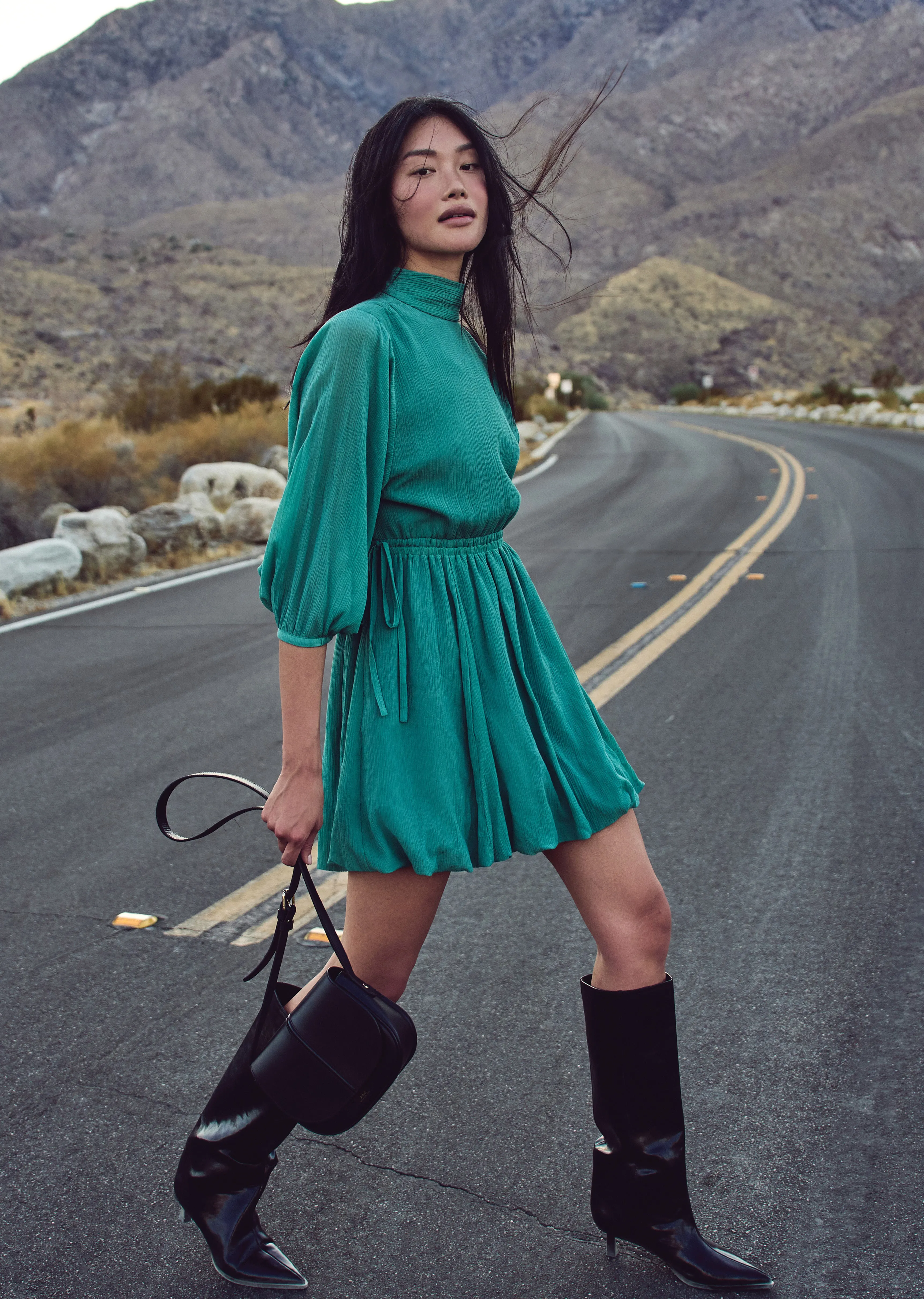 Alex Bubble Hem Dress - Juniper sold by Derek Lam product image thumbnail 2