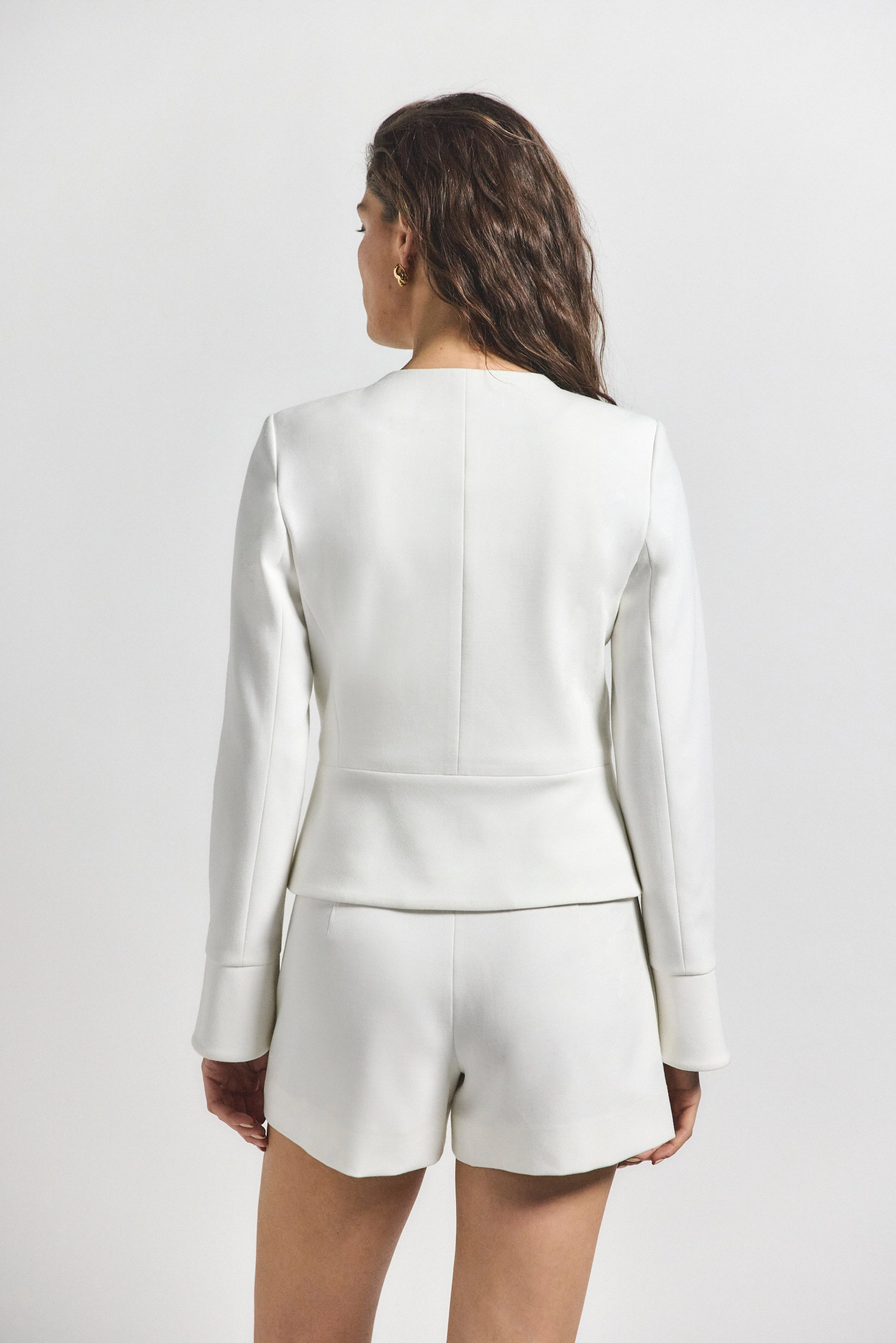 Elizabeth Peplum Jacket - Soft White sold by Derek Lam product image thumbnail 4