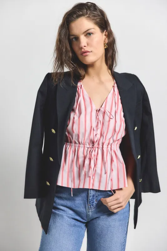 Caroline Double Tie Top - Benibana Multi sold by Derek Lam