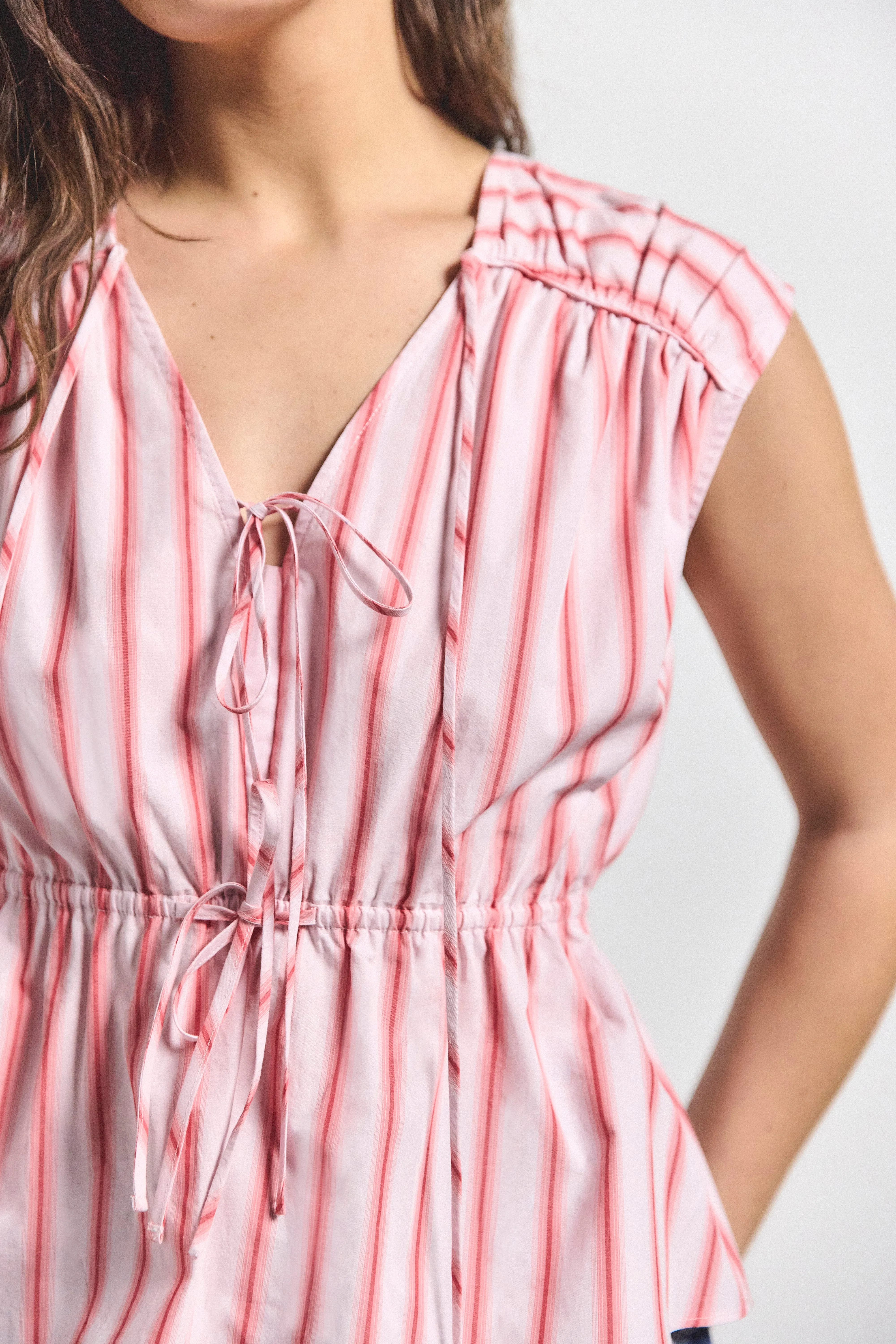 Caroline Double Tie Top - Benibana Multi sold by Derek Lam product image thumbnail 2