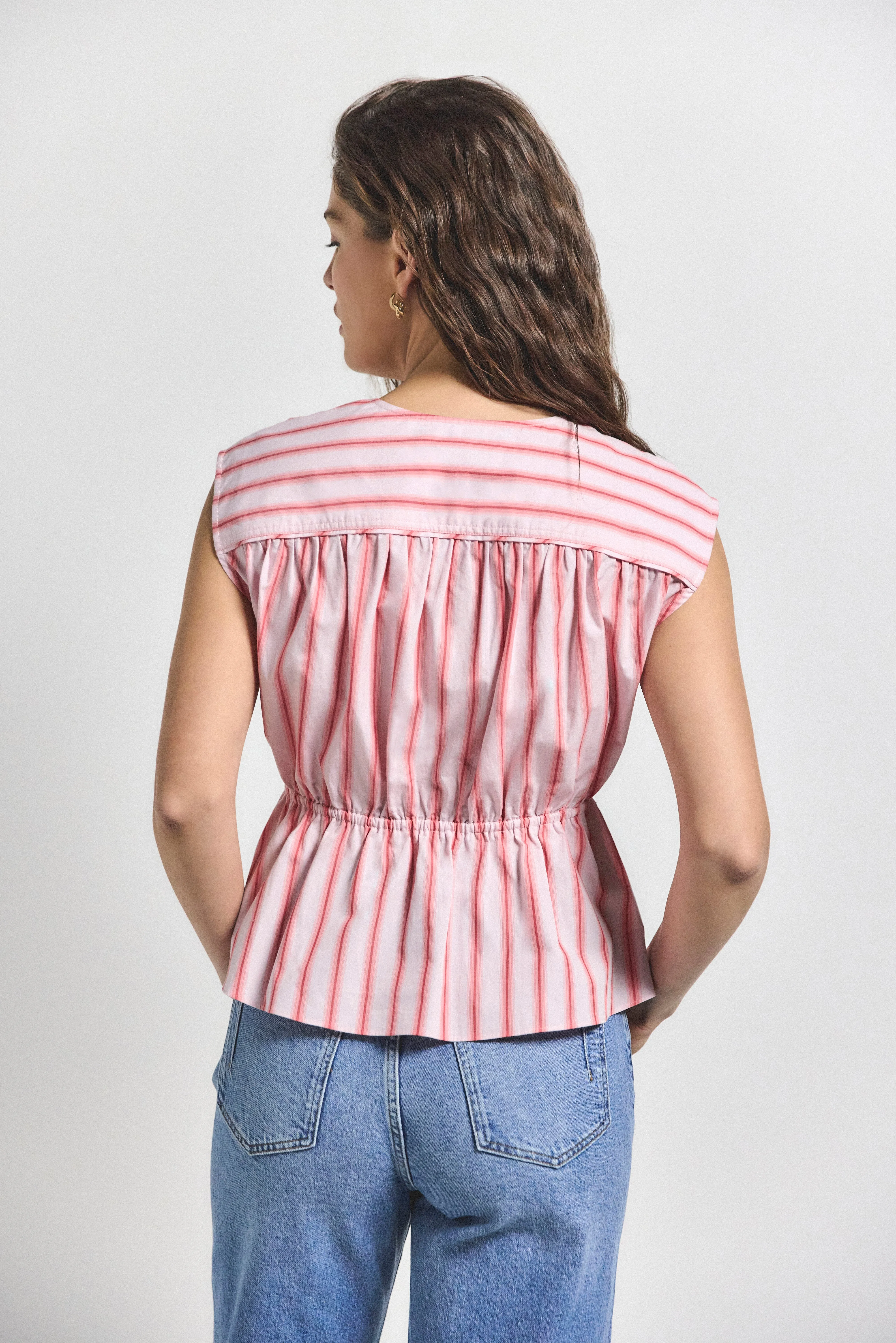 Caroline Double Tie Top - Benibana Multi sold by Derek Lam product image thumbnail 5