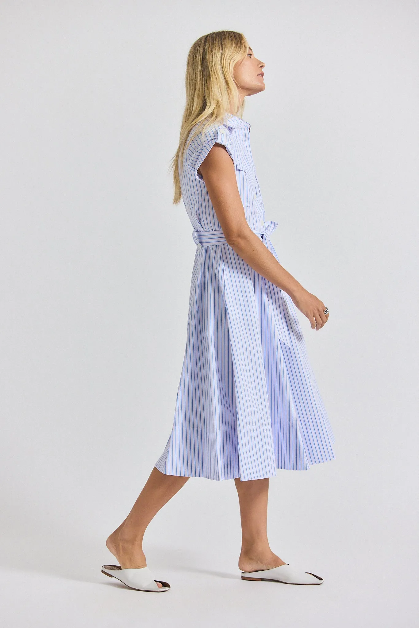 Kayla Dress - Blue Multi sold by Derek Lam product image thumbnail 3