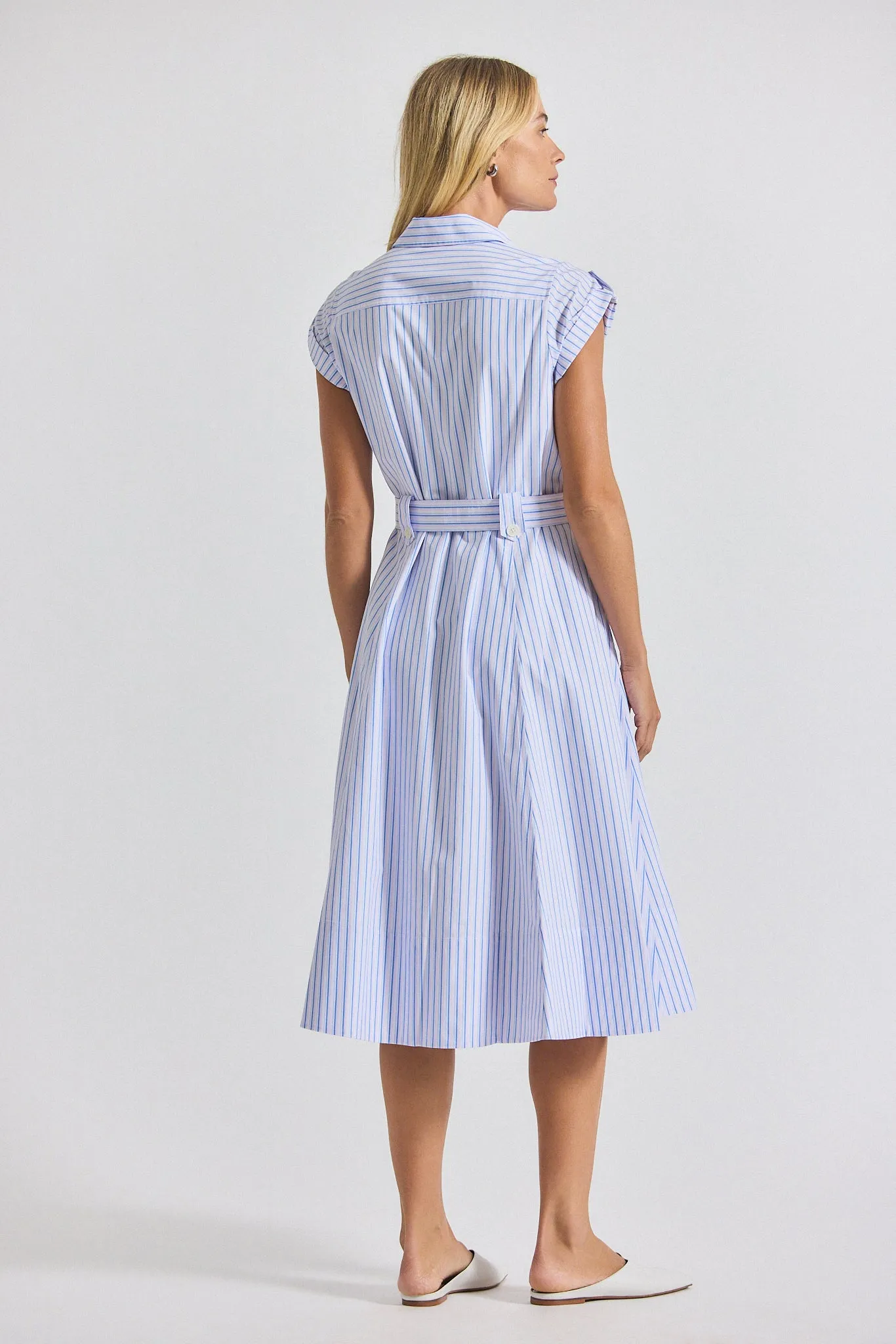 Kayla Dress - Blue Multi sold by Derek Lam product image thumbnail 4