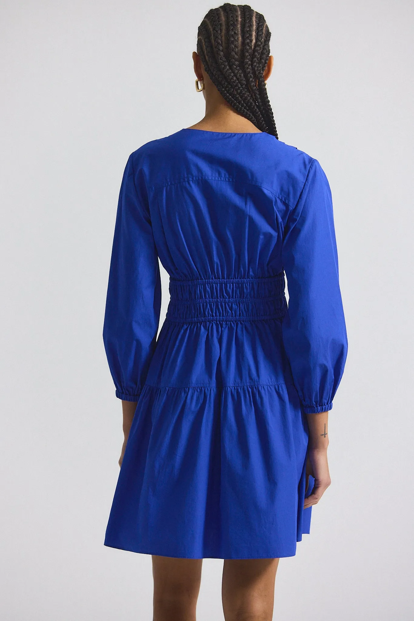 Emma V-Neck Dress - Topaz sold by Derek Lam product image thumbnail 3