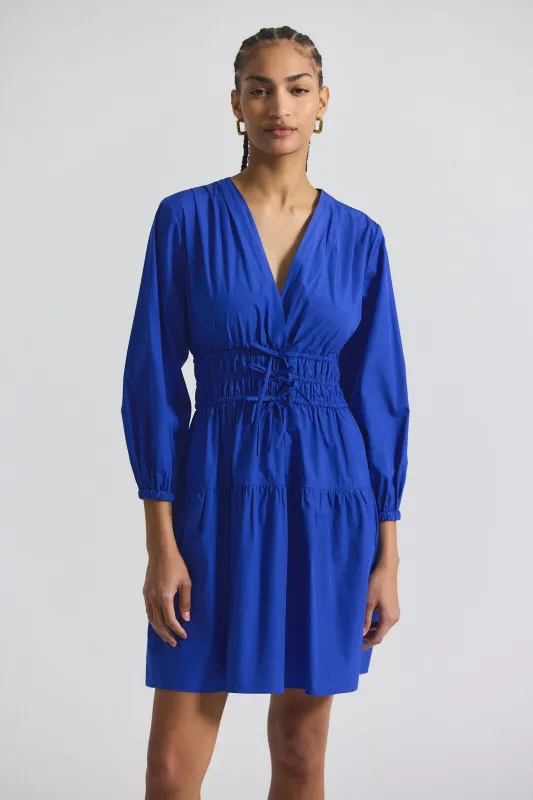 Emma V-Neck Dress - Topaz sold by Derek Lam