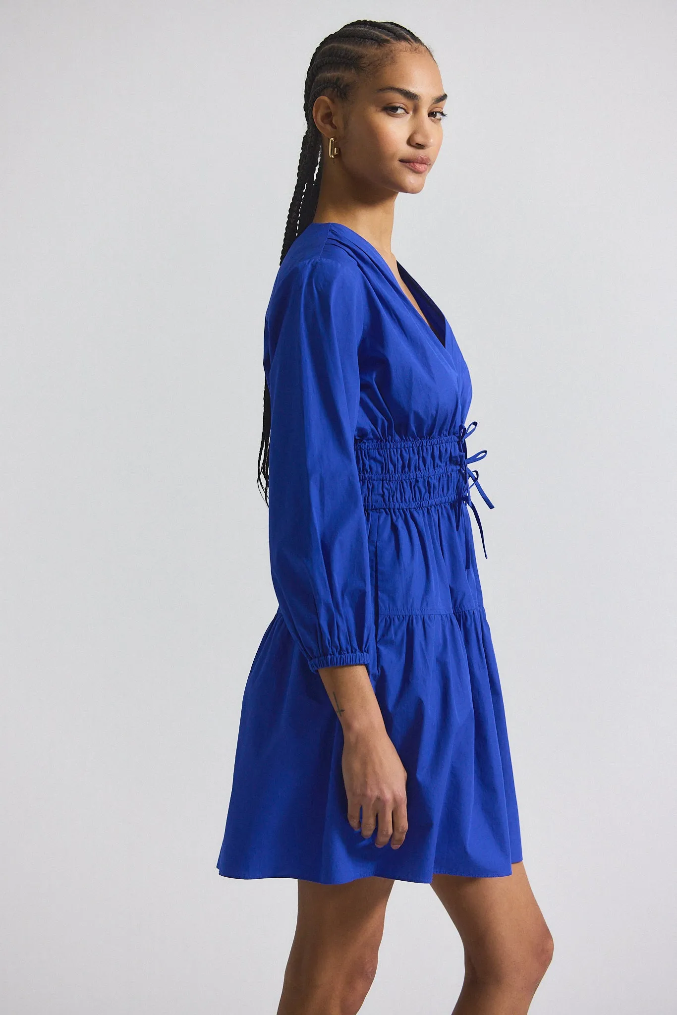 Emma V-Neck Dress - Topaz sold by Derek Lam product image thumbnail 2