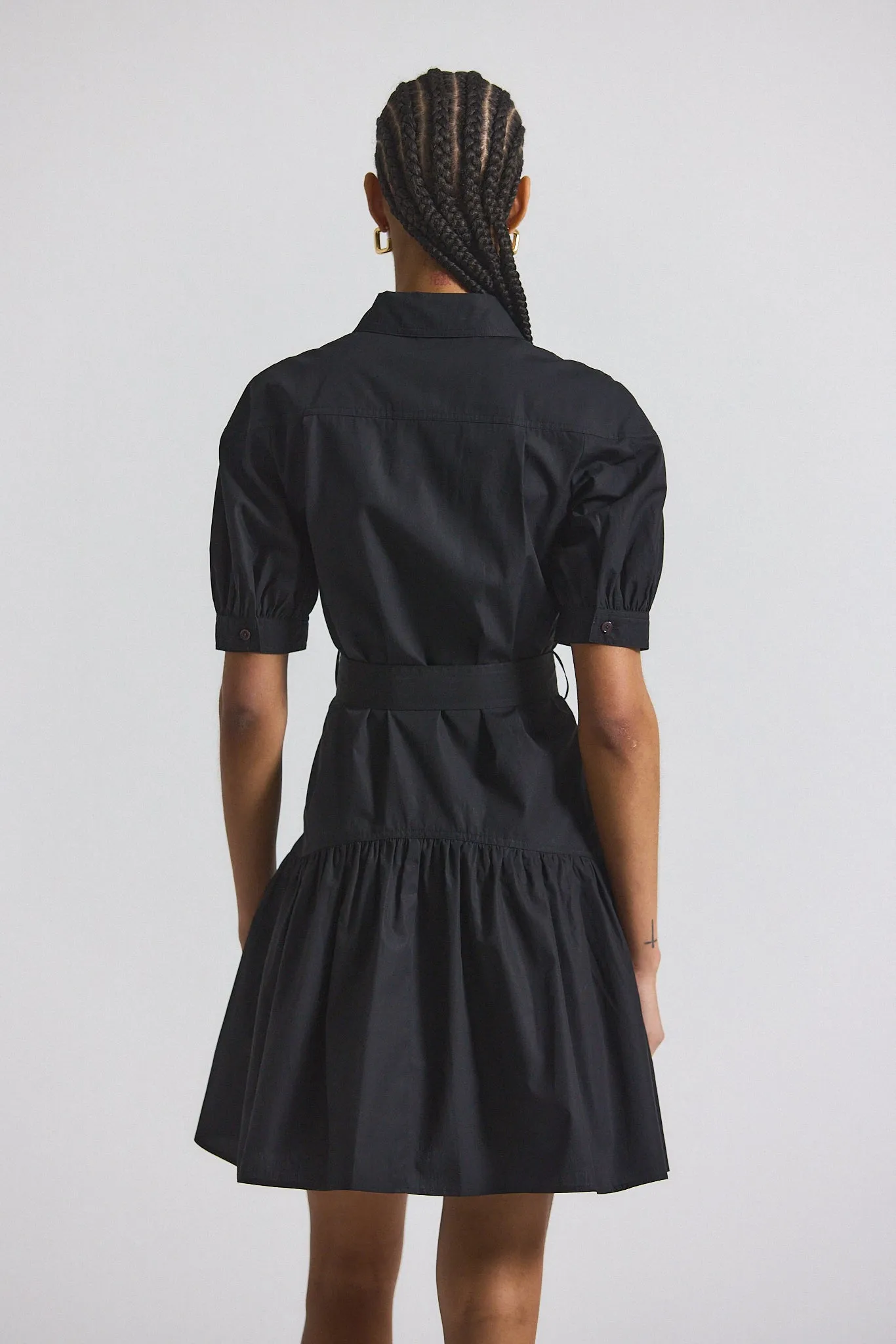 Luma A-Line Shirt Dress - Black sold by Derek Lam product image thumbnail 3