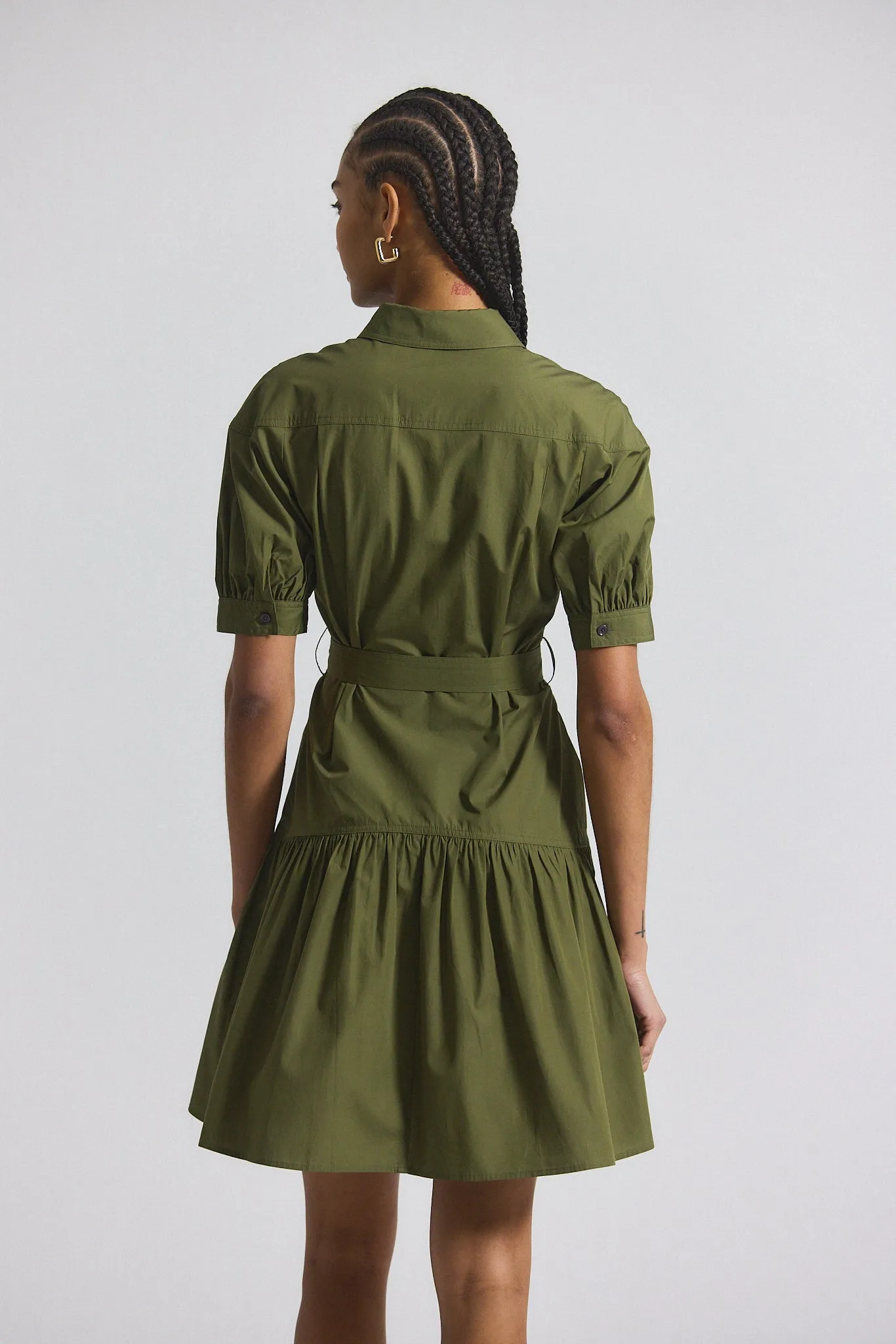 Luma A-Line Shirt Dress - Hunter sold by Derek Lam product image thumbnail 3