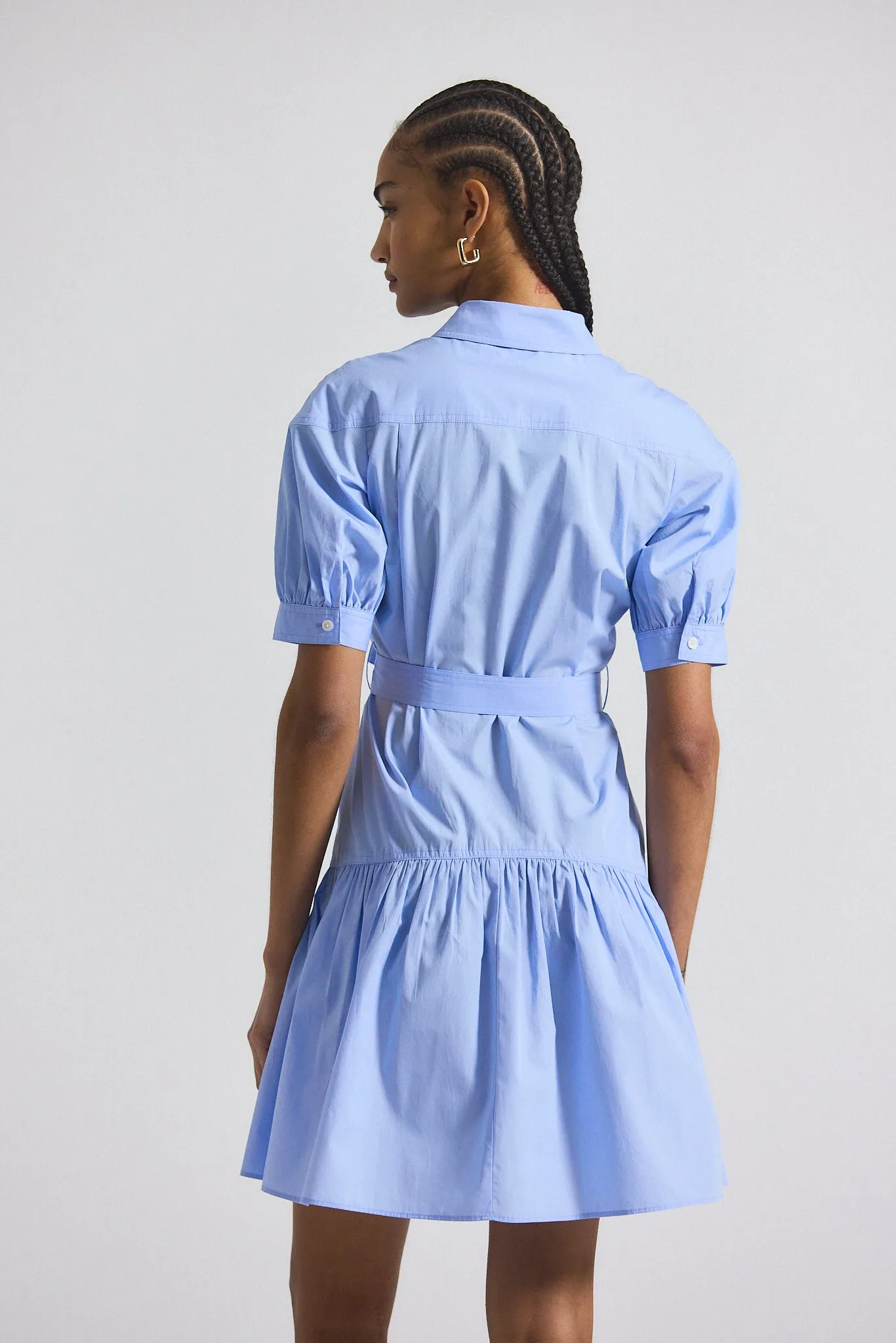 Luma A-Line Shirt Dress - Powder Blue sold by Derek Lam product image thumbnail 3