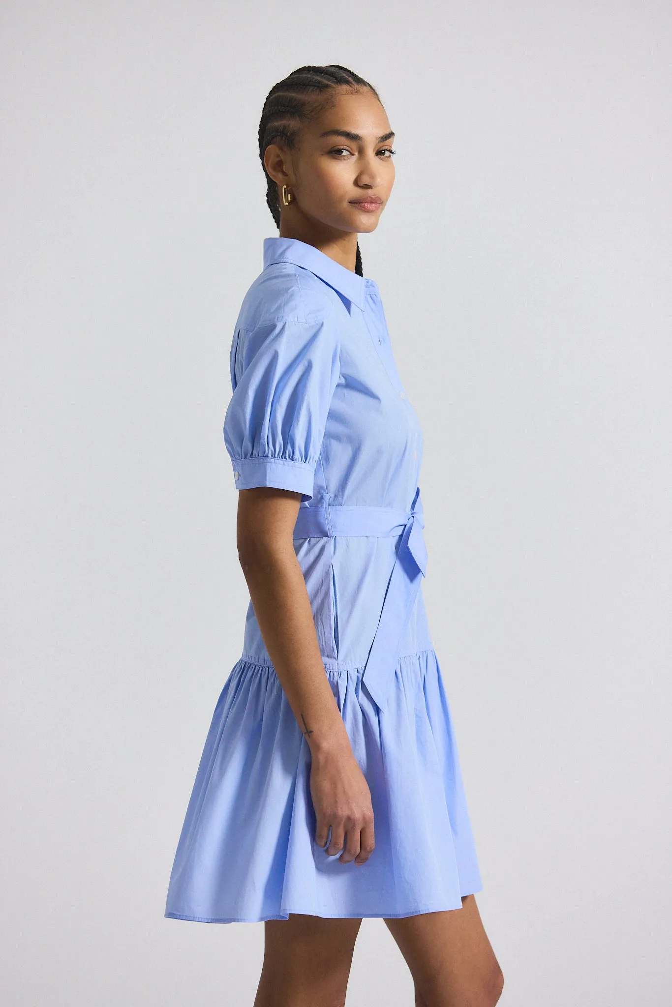 Luma A-Line Shirt Dress - Powder Blue sold by Derek Lam product image thumbnail 2