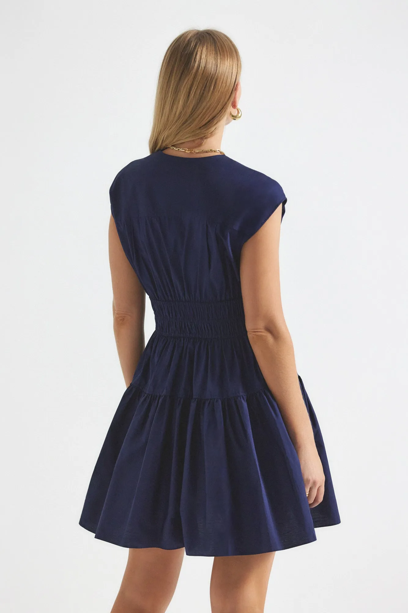 Tora V-Neck Dress - Night Sky sold by Derek Lam product image thumbnail 5