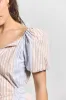 Davina Off The Shoulder Belted Top - Horizon Multi sold by Derek Lam