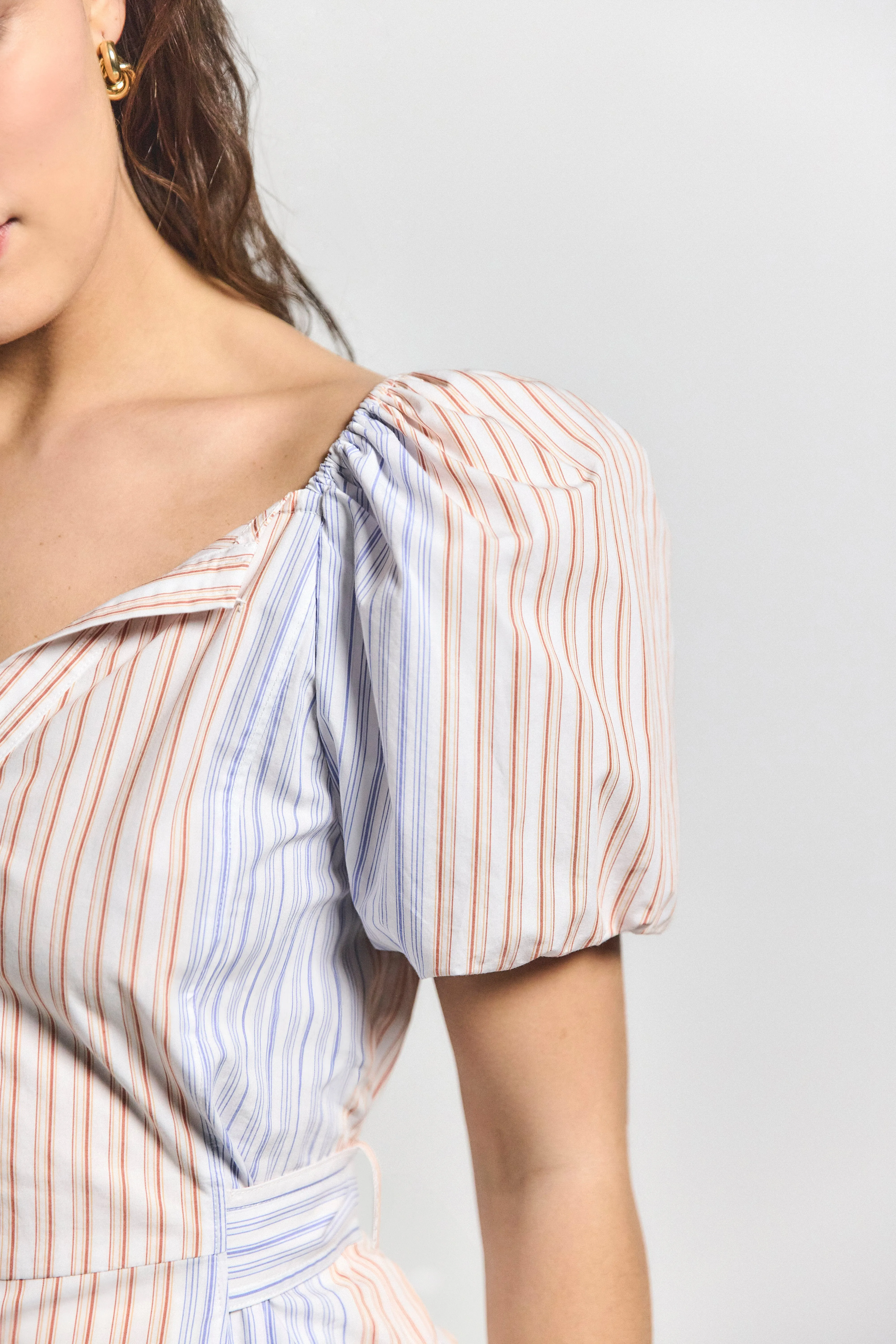 Davina Off The Shoulder Belted Top - Horizon Multi sold by Derek Lam product image thumbnail 4