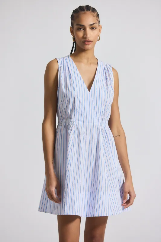 Tia Dress - Blue Multi sold by Derek Lam