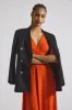 Misha Matte Jersey Ruched Dress - Tangerine sold by Derek Lam