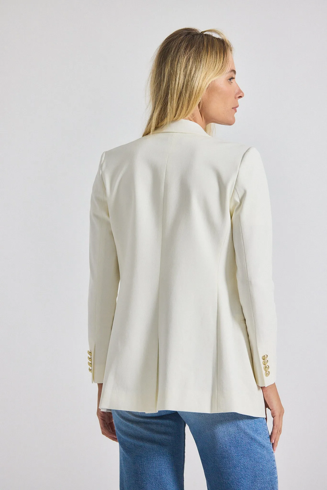 Walter Double Breasted Jacket - Soft White sold by Derek Lam product image thumbnail 5