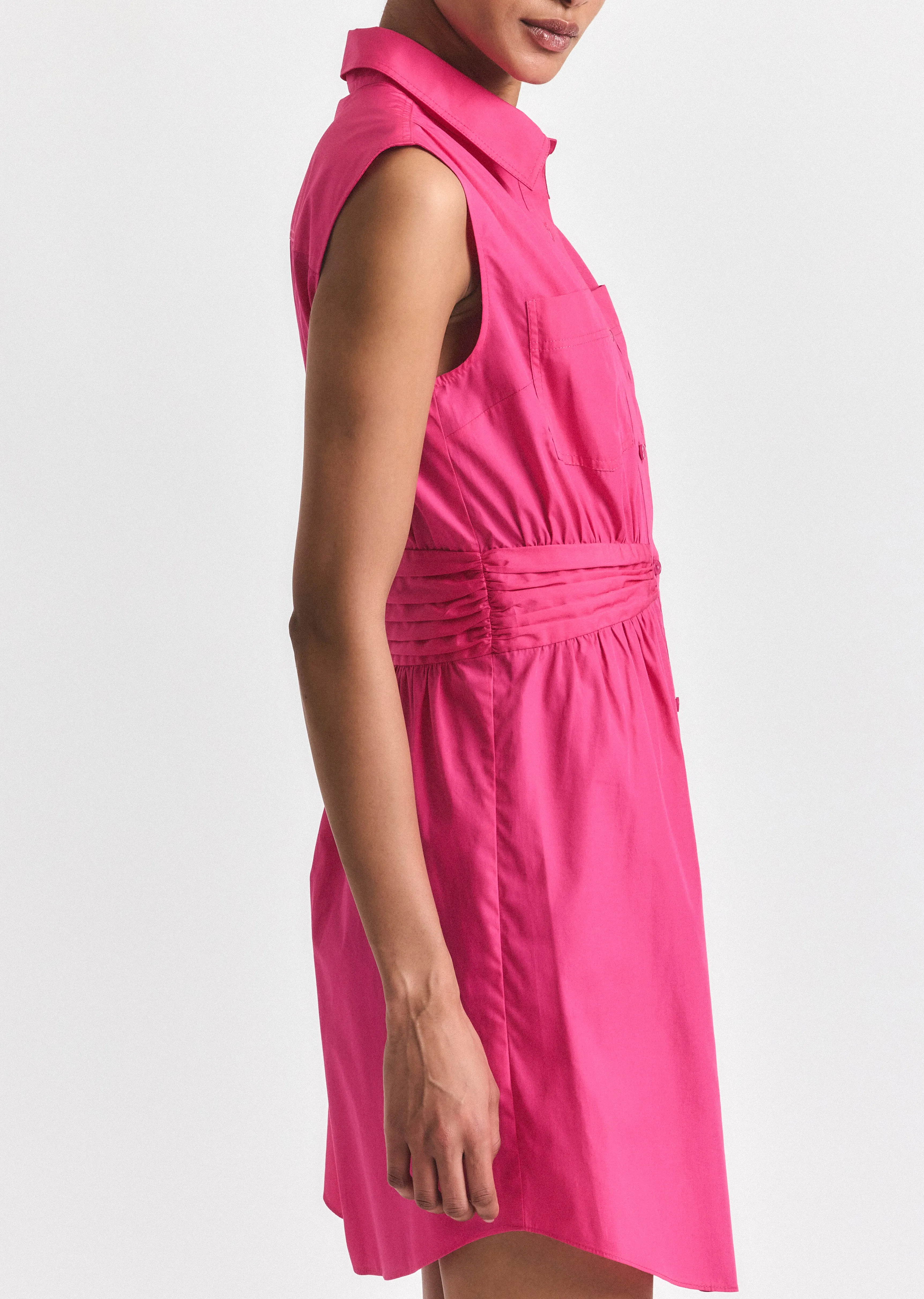 Cora Shirt Dress - Magenta sold by Derek Lam product image thumbnail 3