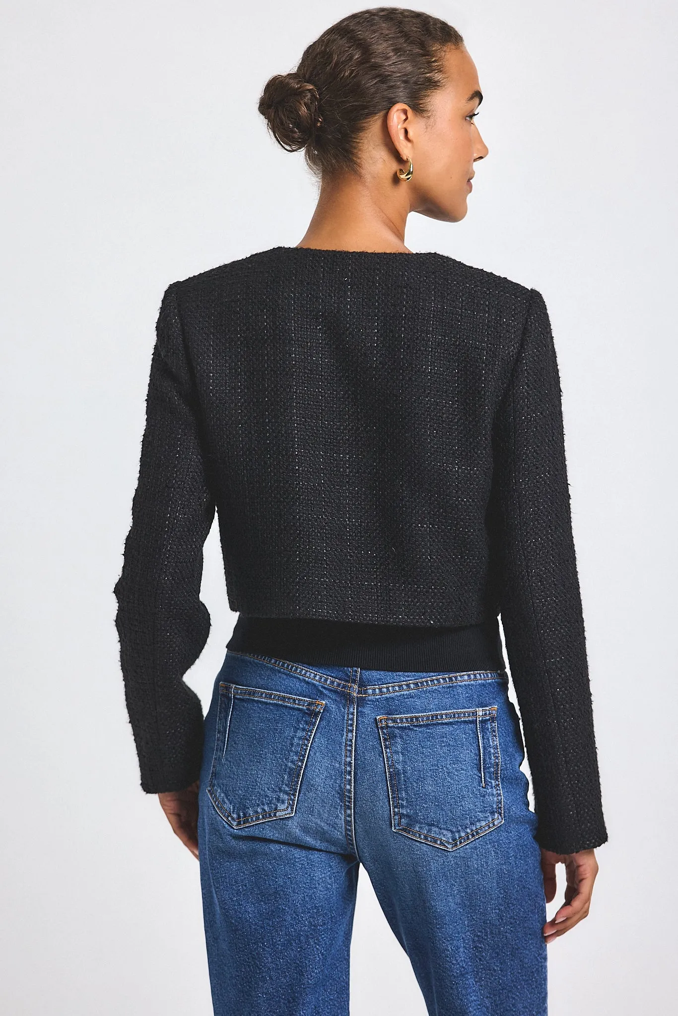 Juliette Tweed Jacket - Black sold by Derek Lam product image thumbnail 4