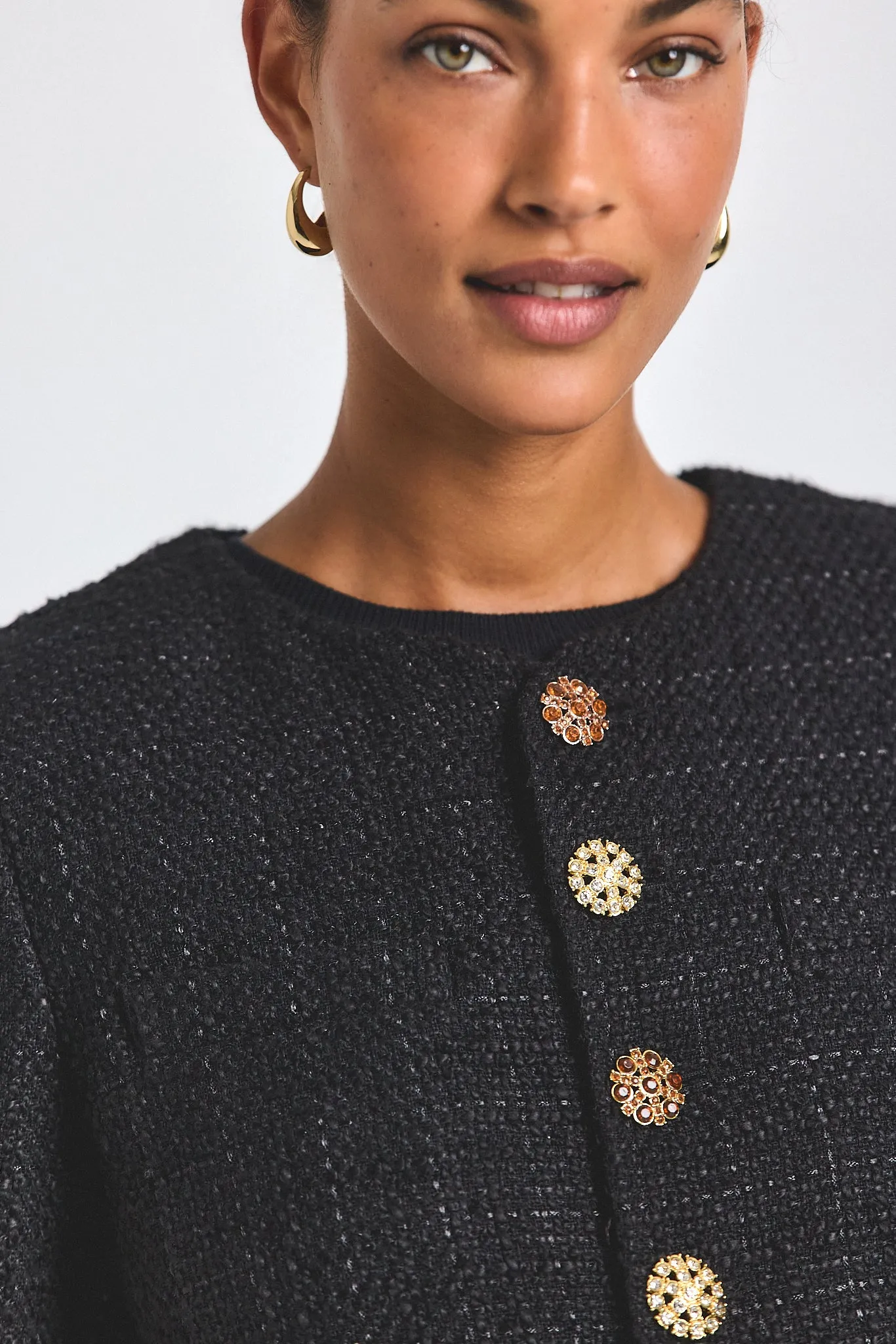 Juliette Tweed Jacket - Black sold by Derek Lam product image thumbnail 2