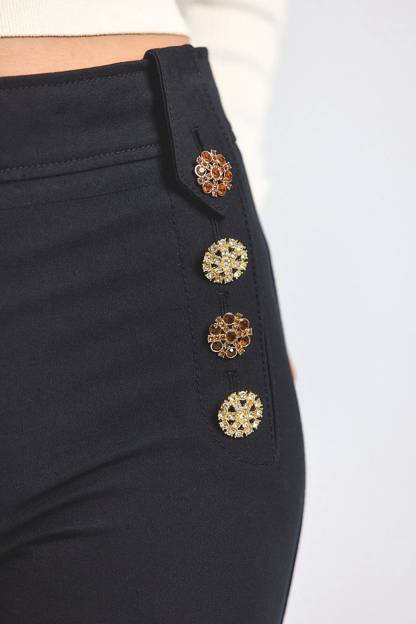 Robertson Stretch Twill Trouser - Black sold by Derek Lam product image thumbnail 2