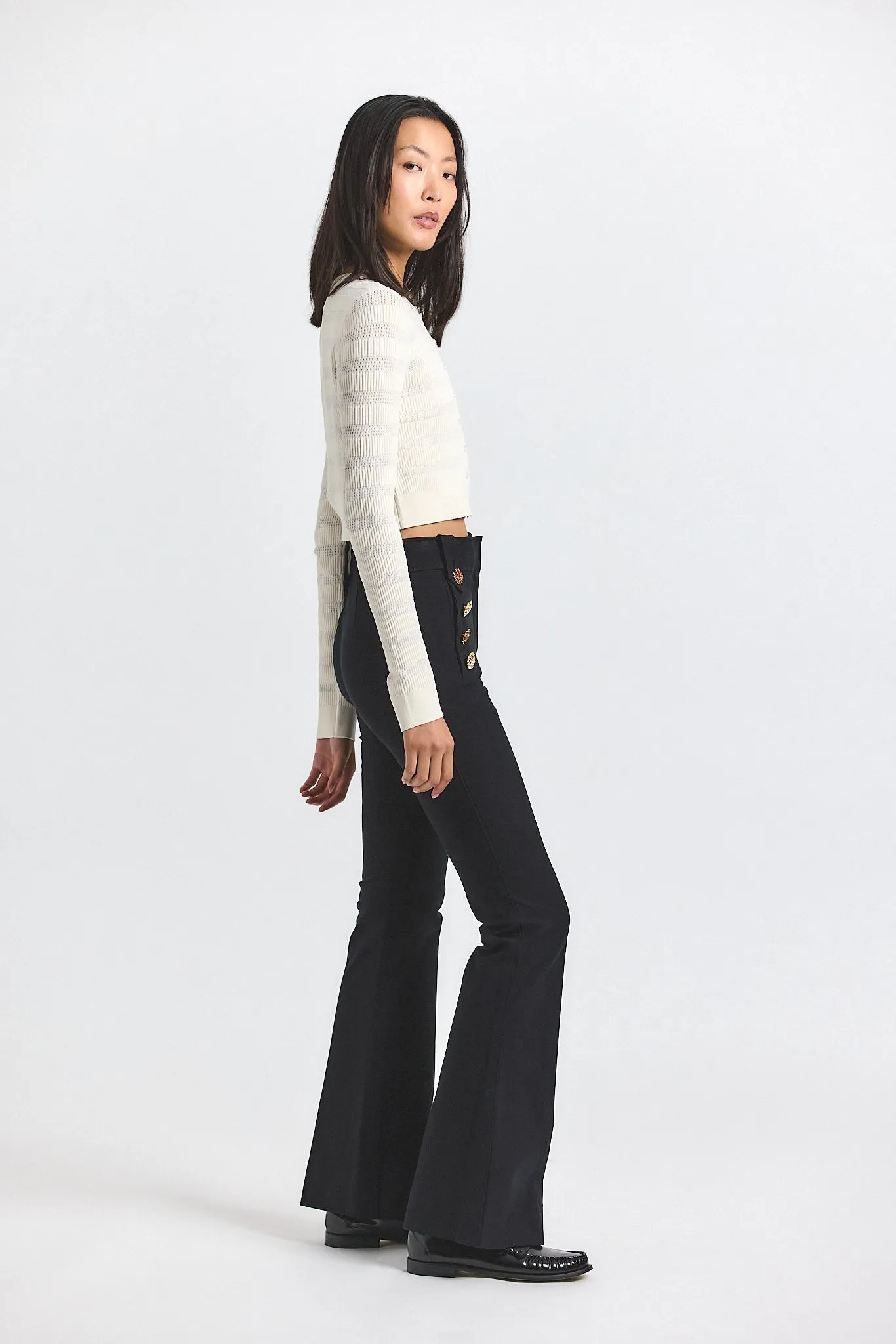 Robertson Stretch Twill Trouser - Black sold by Derek Lam product image thumbnail 3