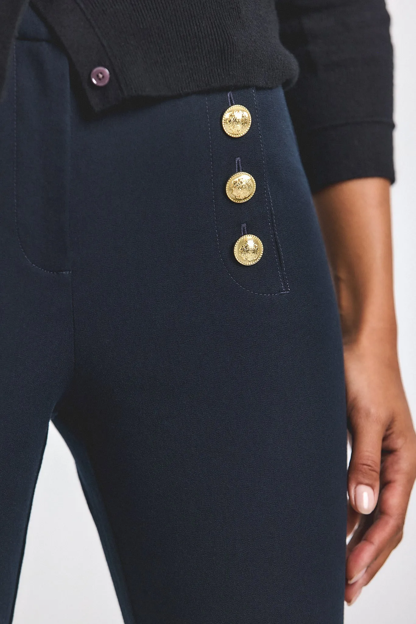 Robertson Slim Trouser - Midnight sold by Derek Lam product image thumbnail 2