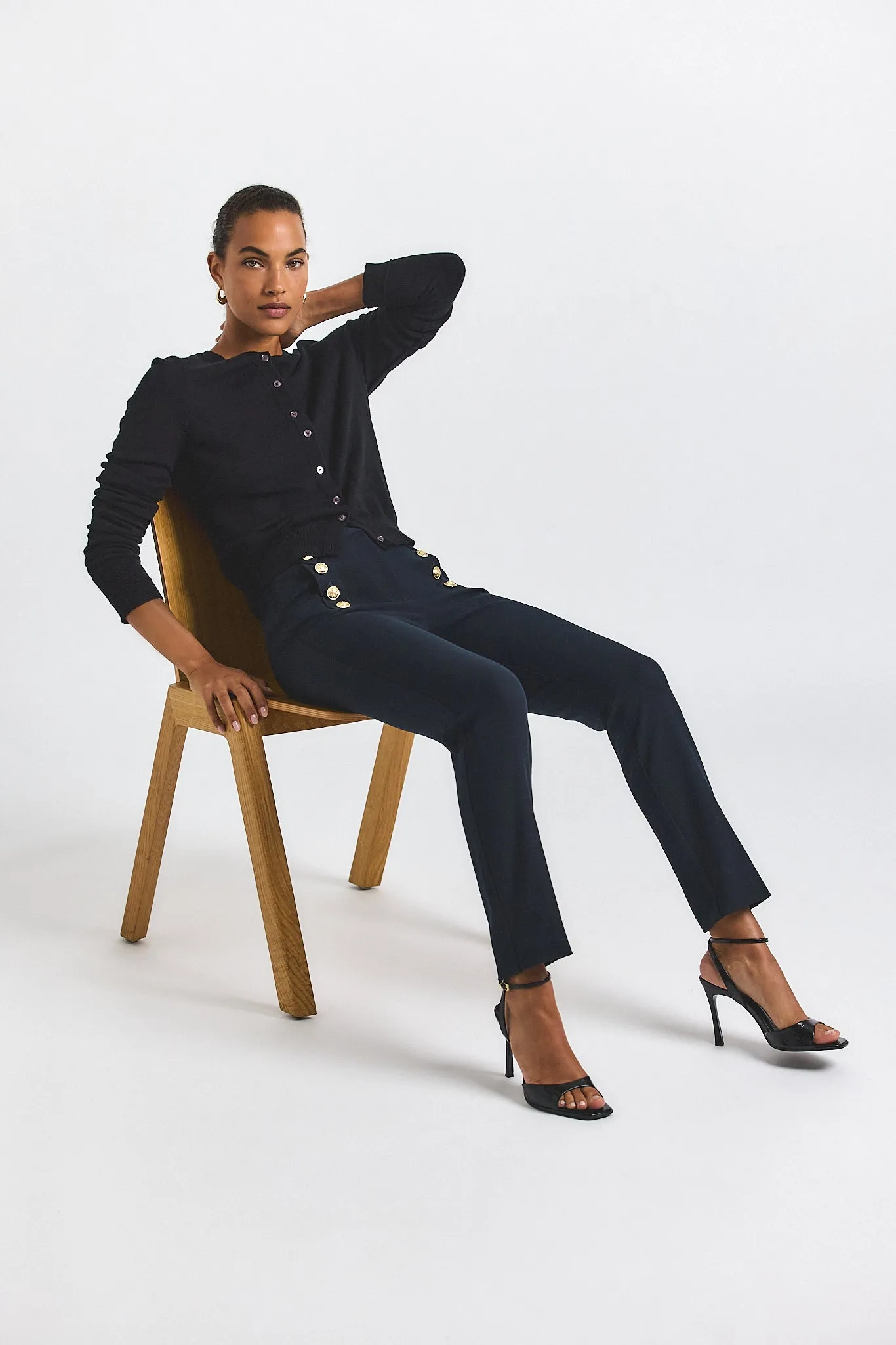 Robertson Slim Trouser - Midnight sold by Derek Lam product image thumbnail 4