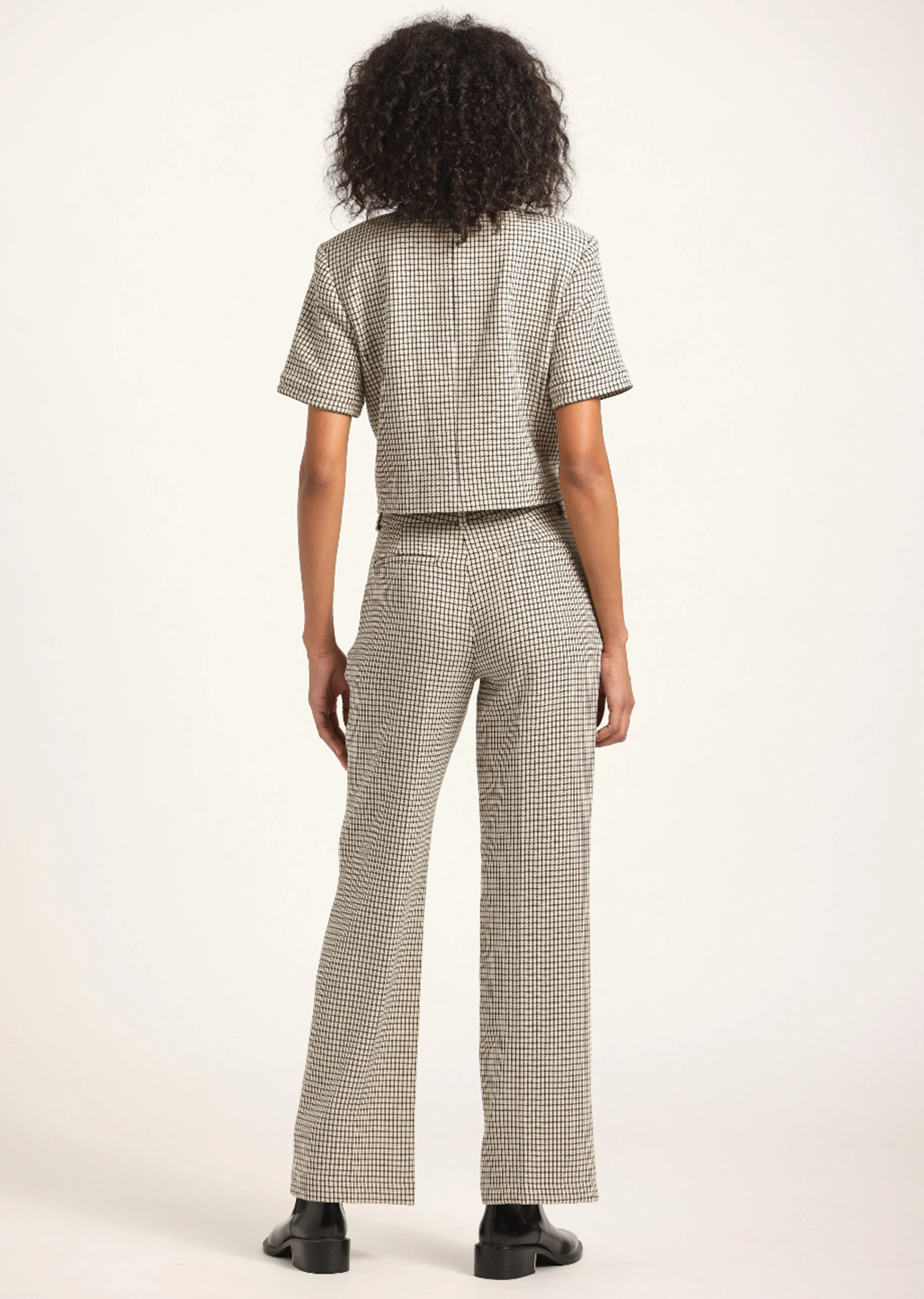 Nell Wide Leg Pant - Biscuit Multi sold by Derek Lam product image thumbnail 5