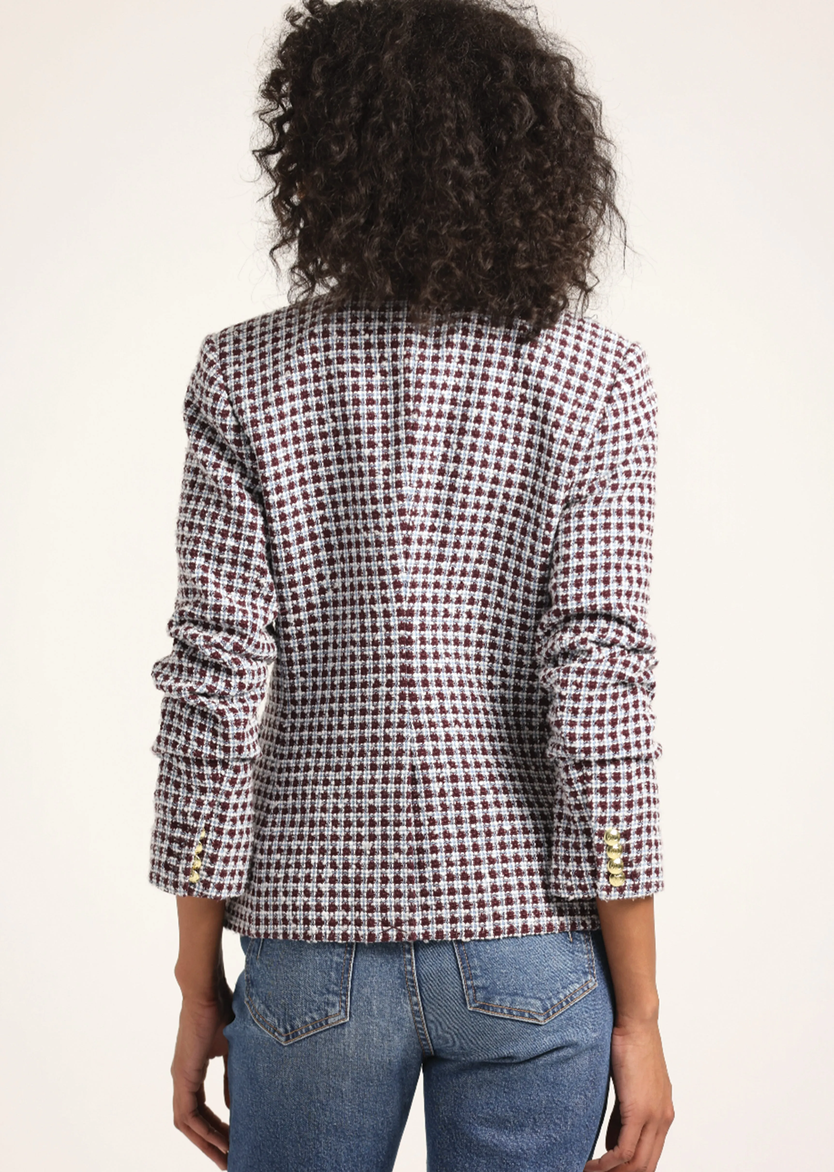 Ralph Jacket - Dark Mocha Multi Tweed sold by Derek Lam product image thumbnail 5