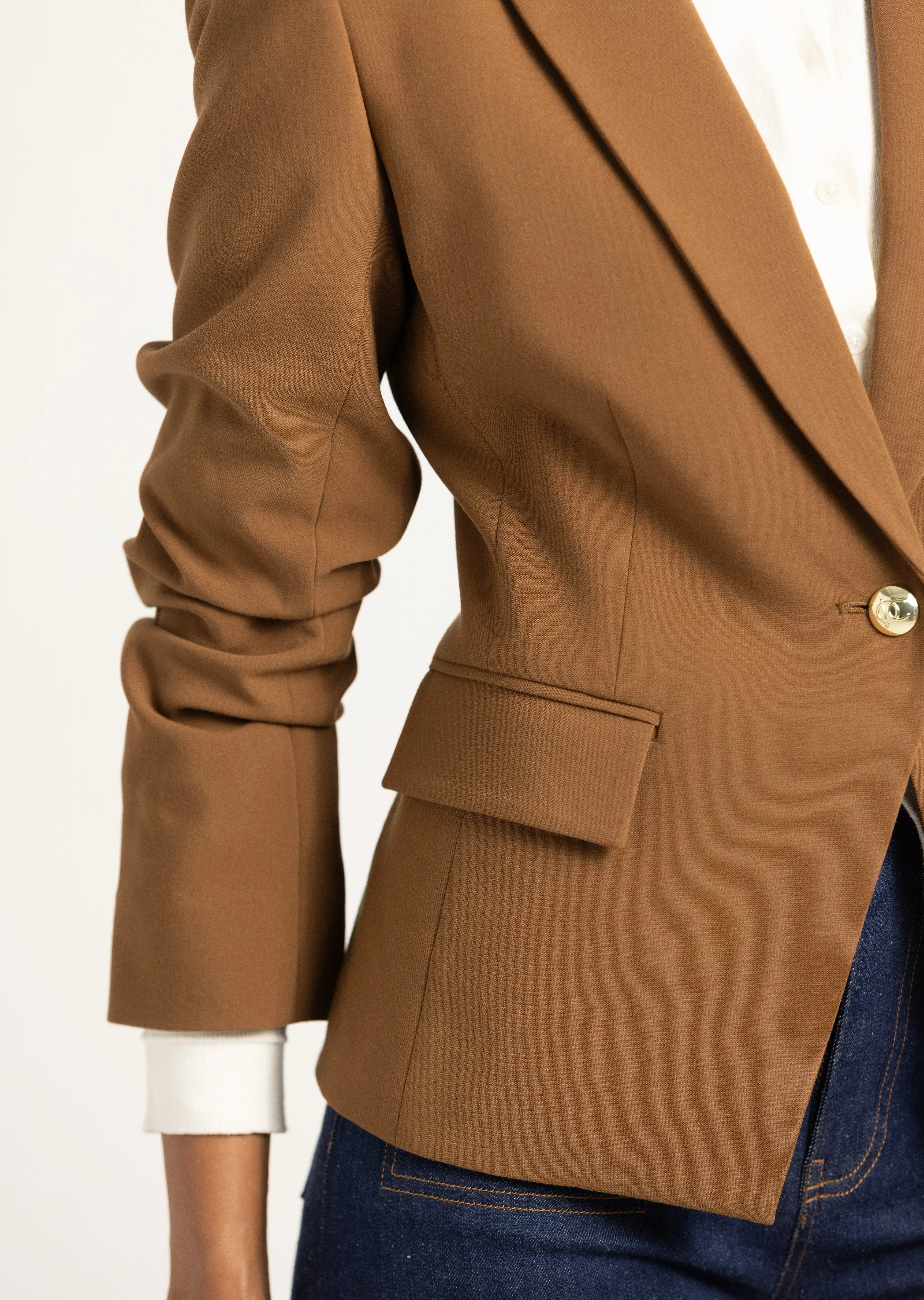 Ralph Jacket - Dark Mocha sold by Derek Lam product image thumbnail 2