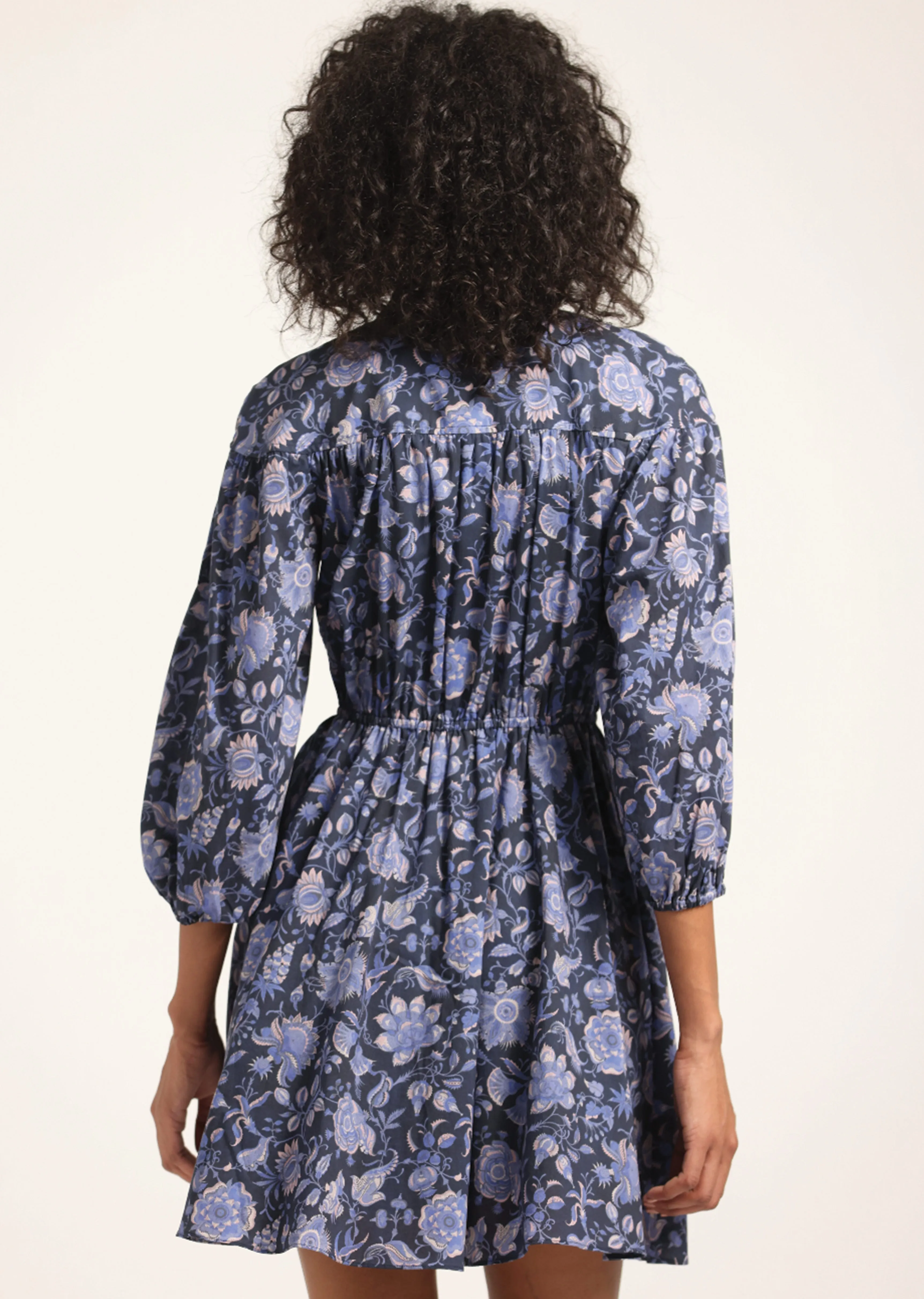 Arbi Shirt Dress - Cobalt Multi sold by Derek Lam product image thumbnail 4