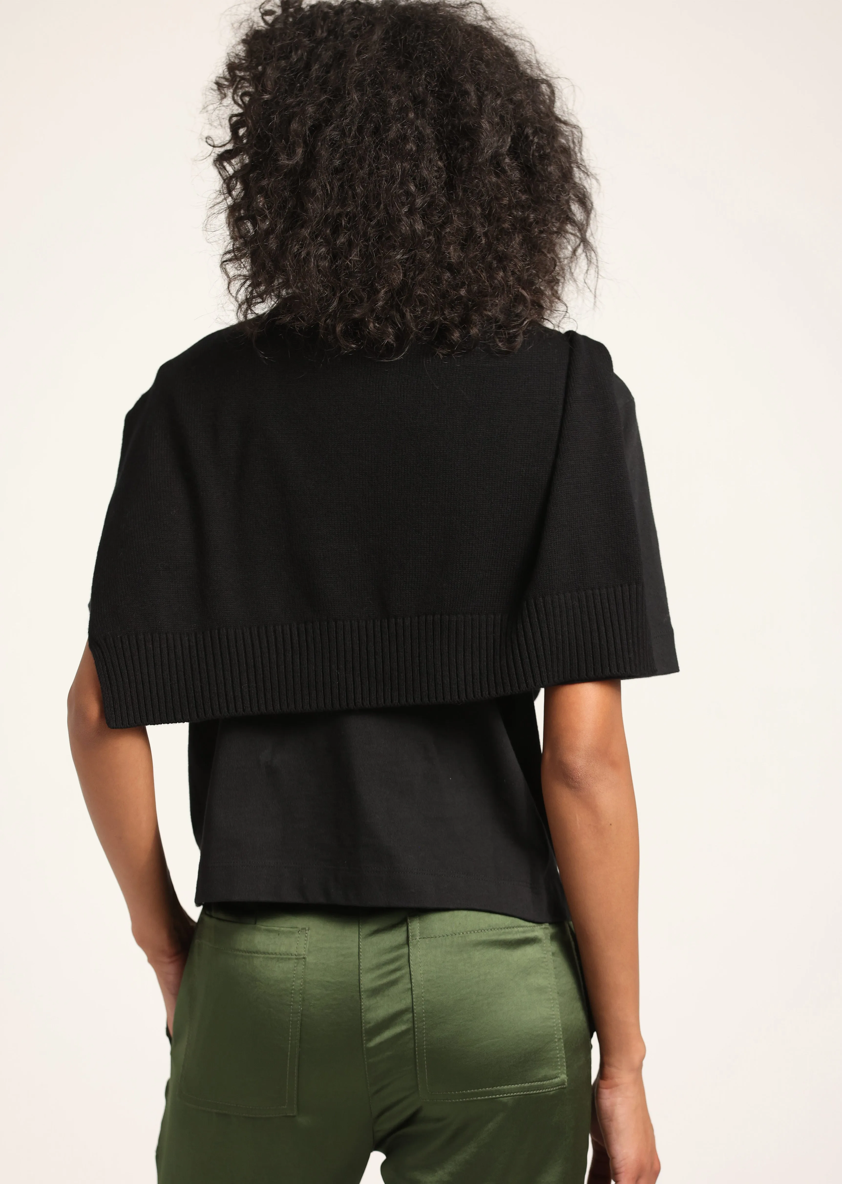 The Shrug in Wool - Black sold by Derek Lam product image thumbnail 2