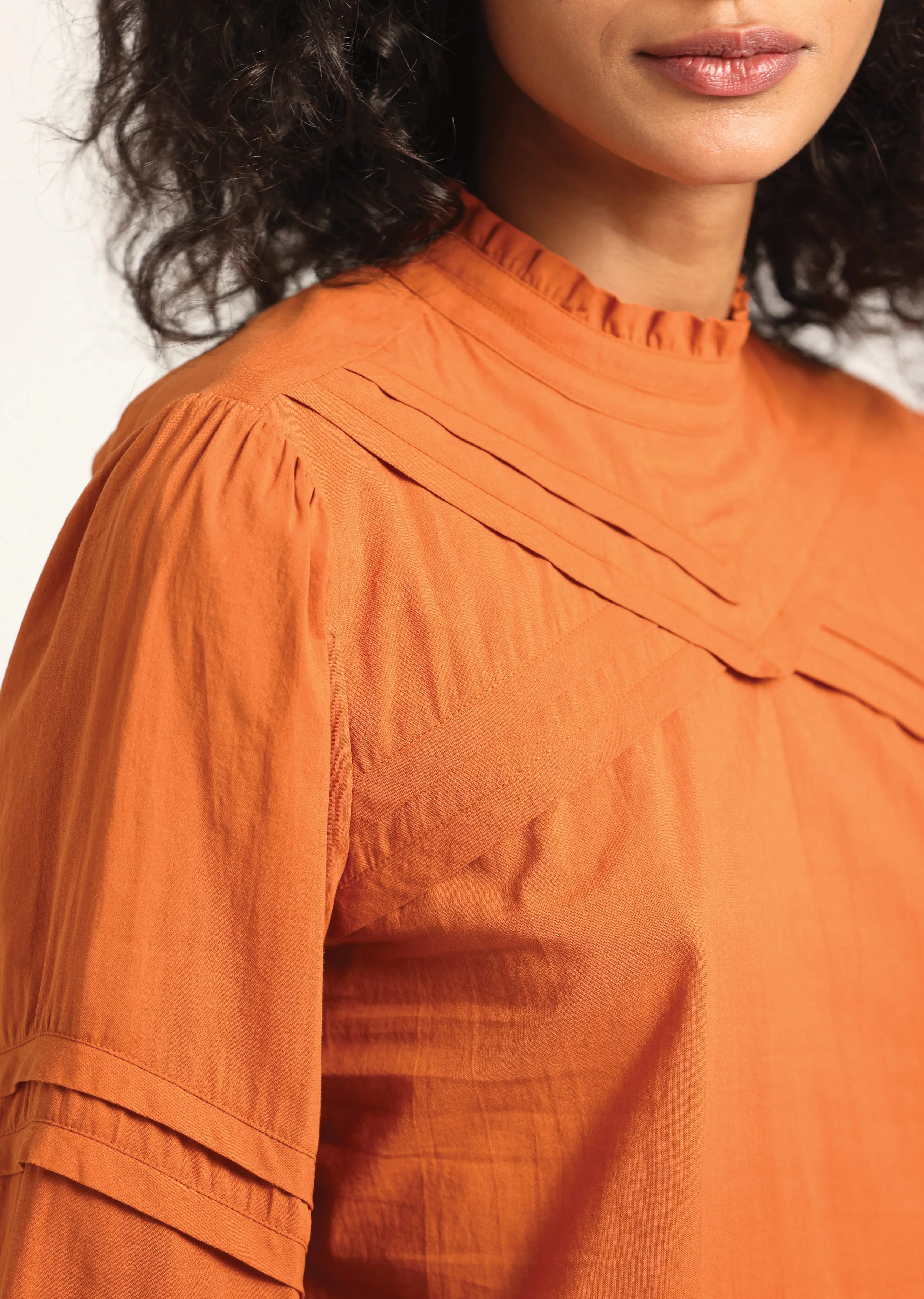 Marlowe Long Sleeve Blouse - Cinnamon sold by Derek Lam product image thumbnail 2