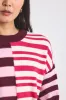 Avalon Spliced Stripe Sweater - Pink Multi sold by Derek Lam