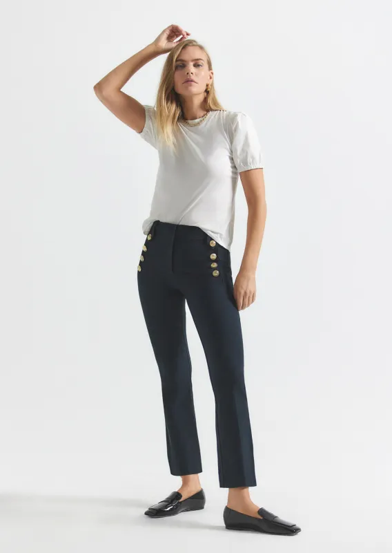 Robertson Slim Trouser - Midnight sold by Derek Lam