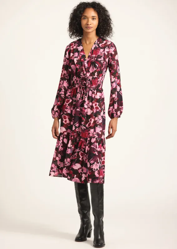 Elsa A-Line Dress - Mulberry Multi Garden sold by Derek Lam