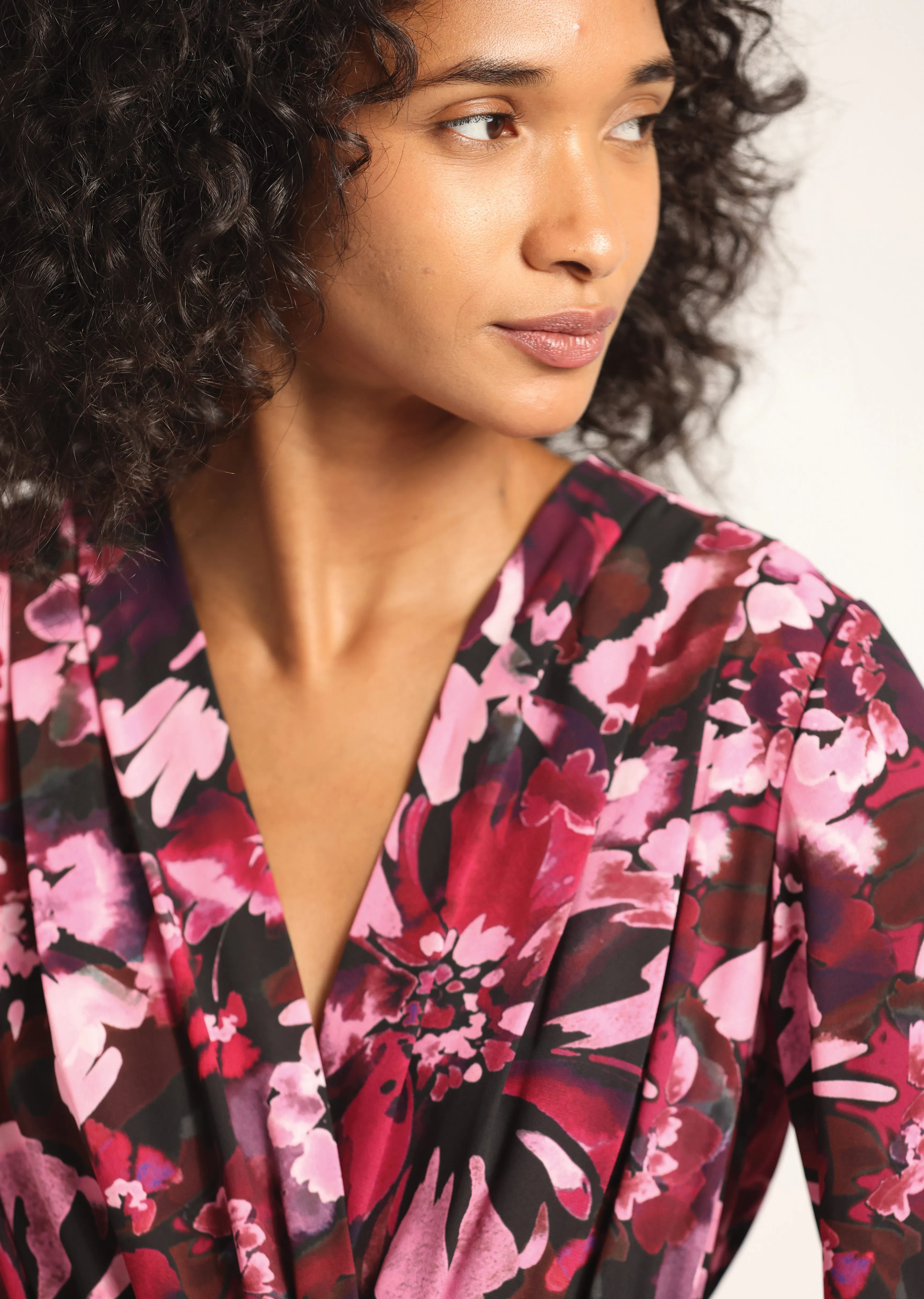 Elsa A-Line Dress - Mulberry Multi Garden sold by Derek Lam product image thumbnail 2