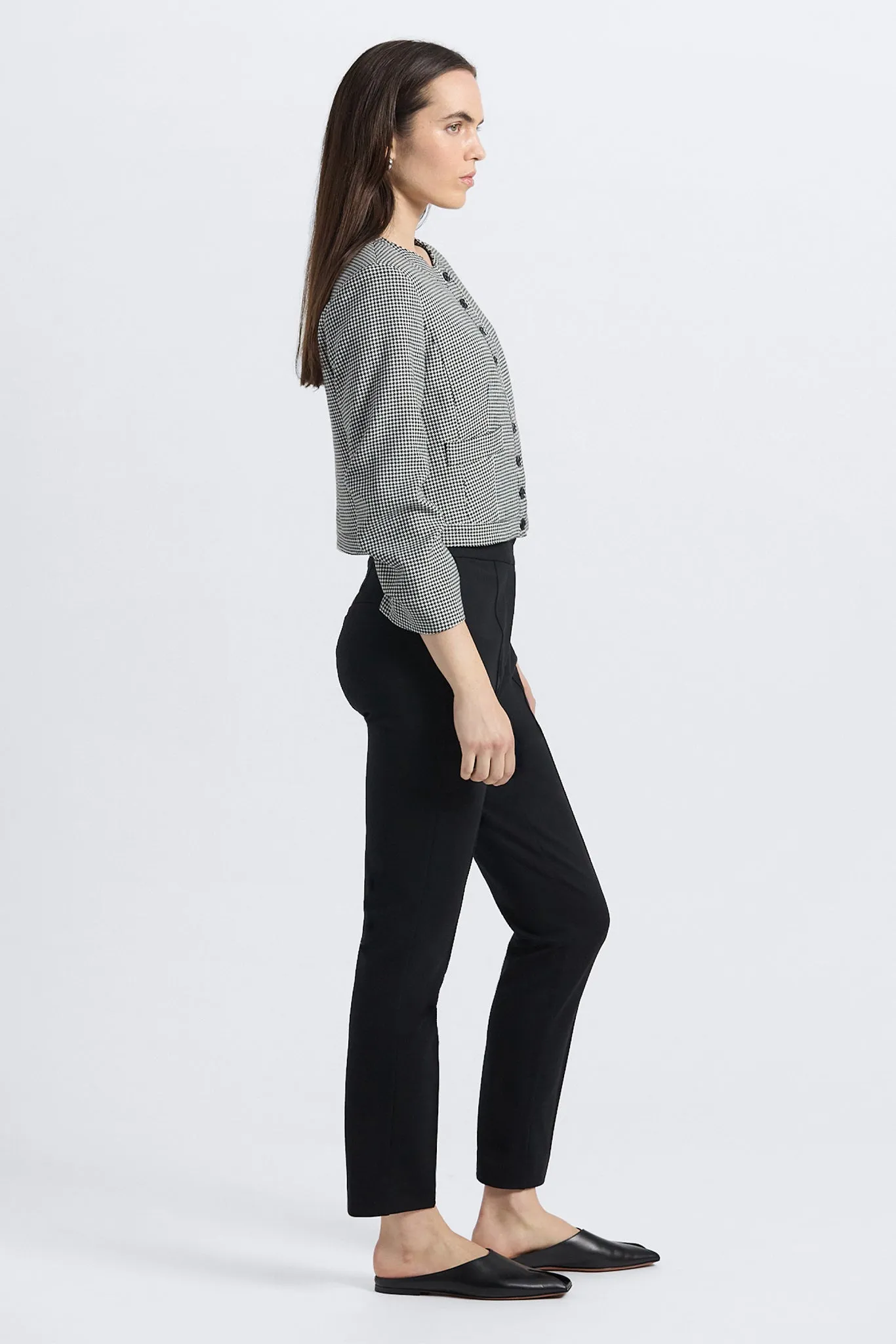 Arlette Pintuck Pant - black sold by Derek Lam product image thumbnail 3