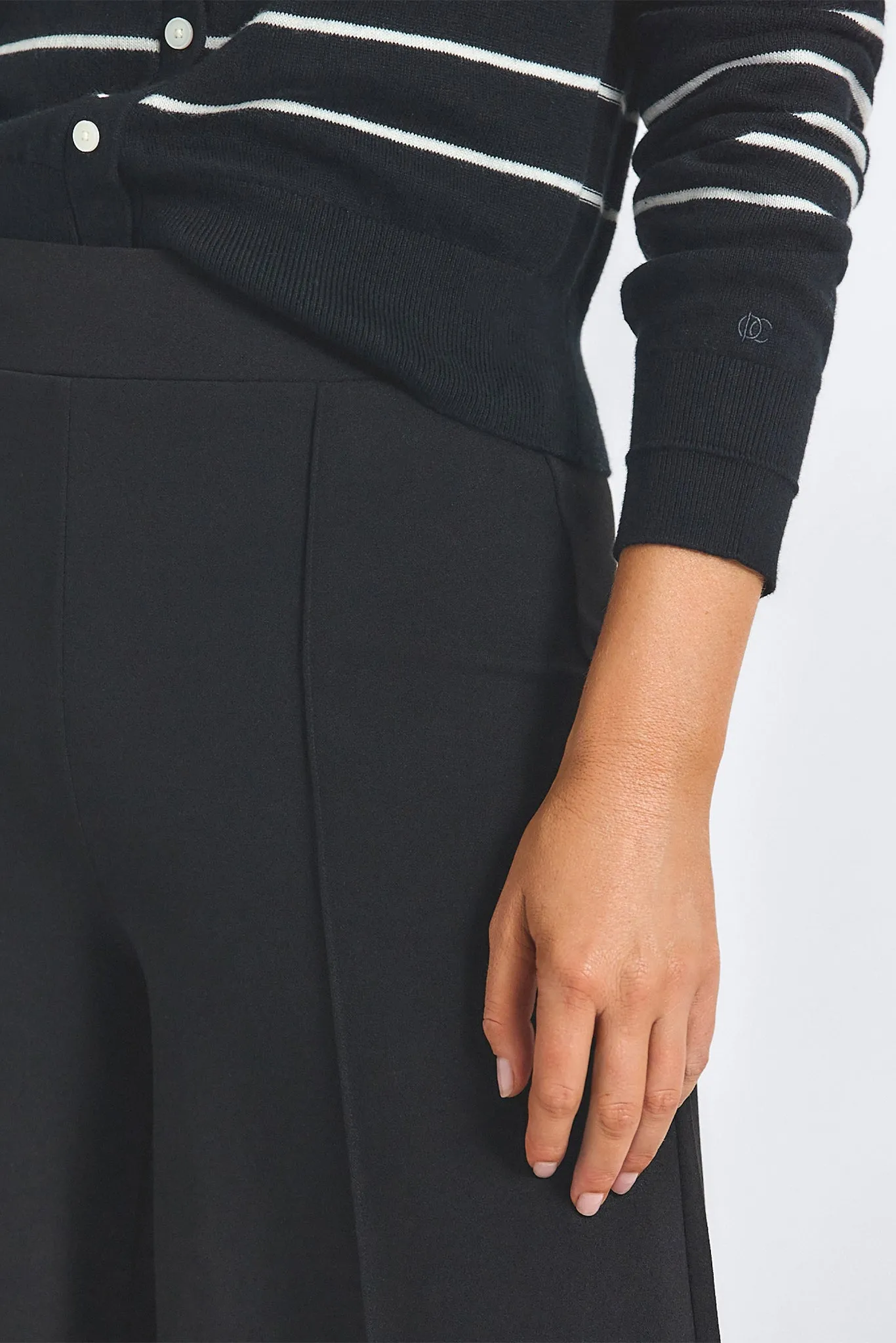 Tempest Wide Leg Knit Trouser - Black sold by Derek Lam product image thumbnail 2
