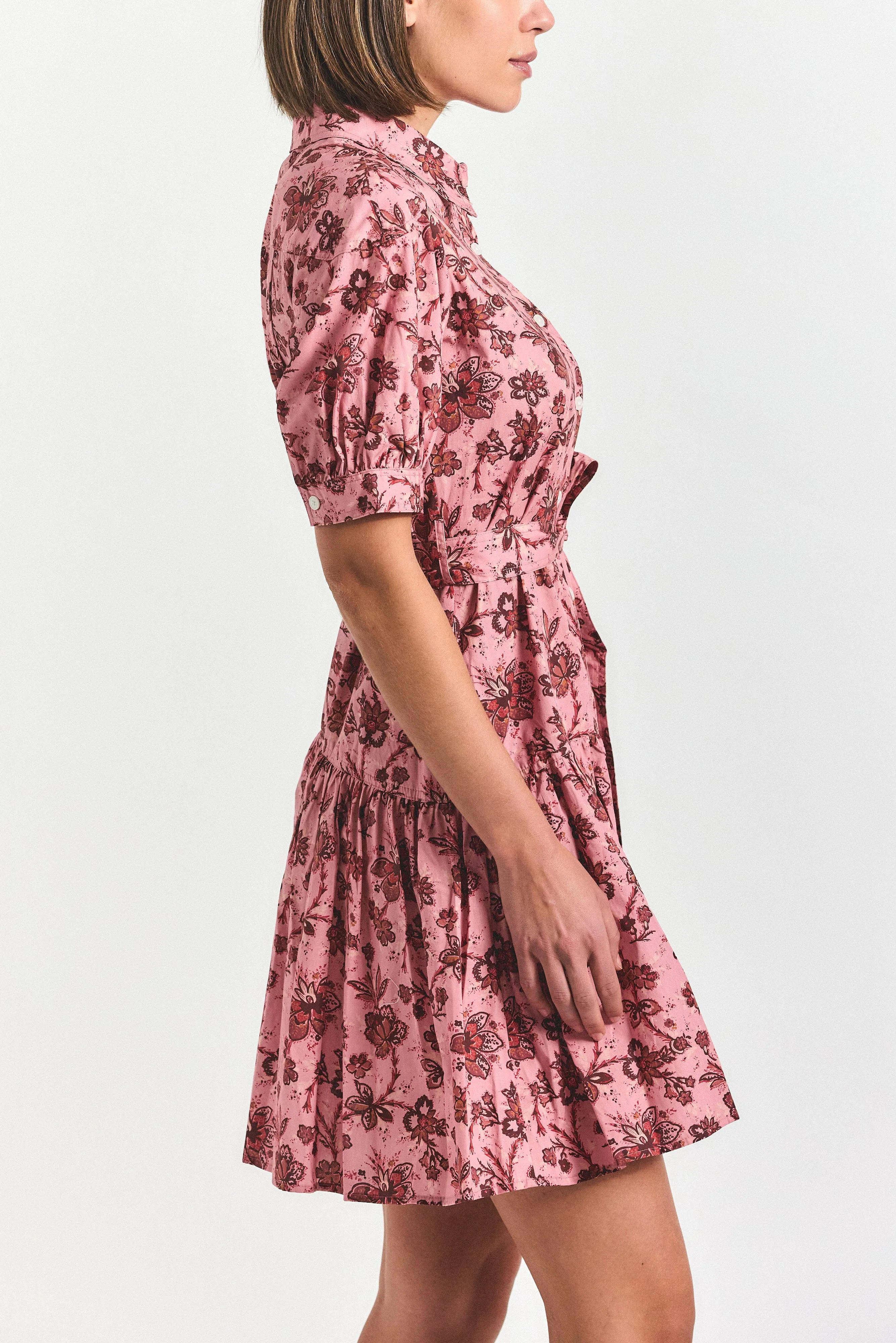 Luma A-Line Shirtdress - Pink Multi sold by Derek Lam product image thumbnail 3