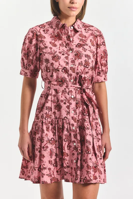 Luma A-Line Shirtdress - Pink Multi sold by Derek Lam