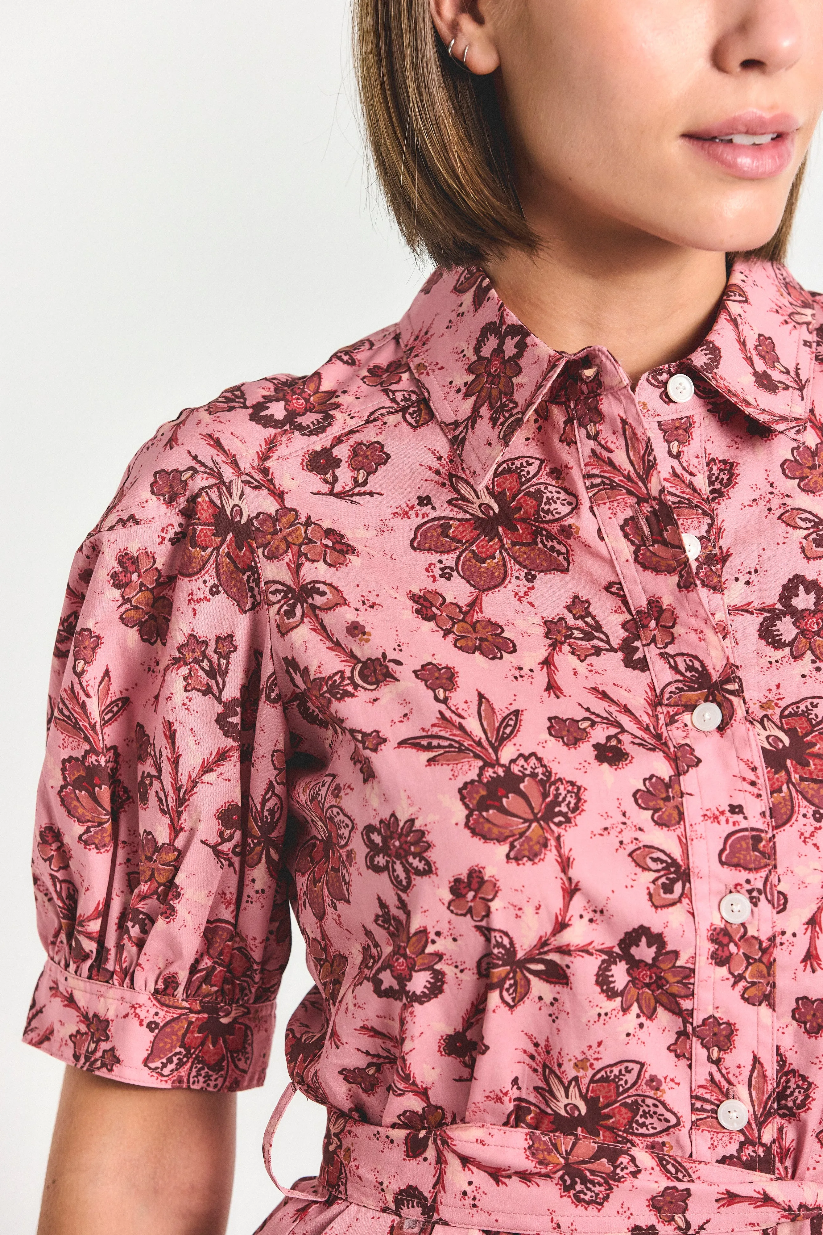 Luma A-Line Shirtdress - Pink Multi sold by Derek Lam product image thumbnail 2