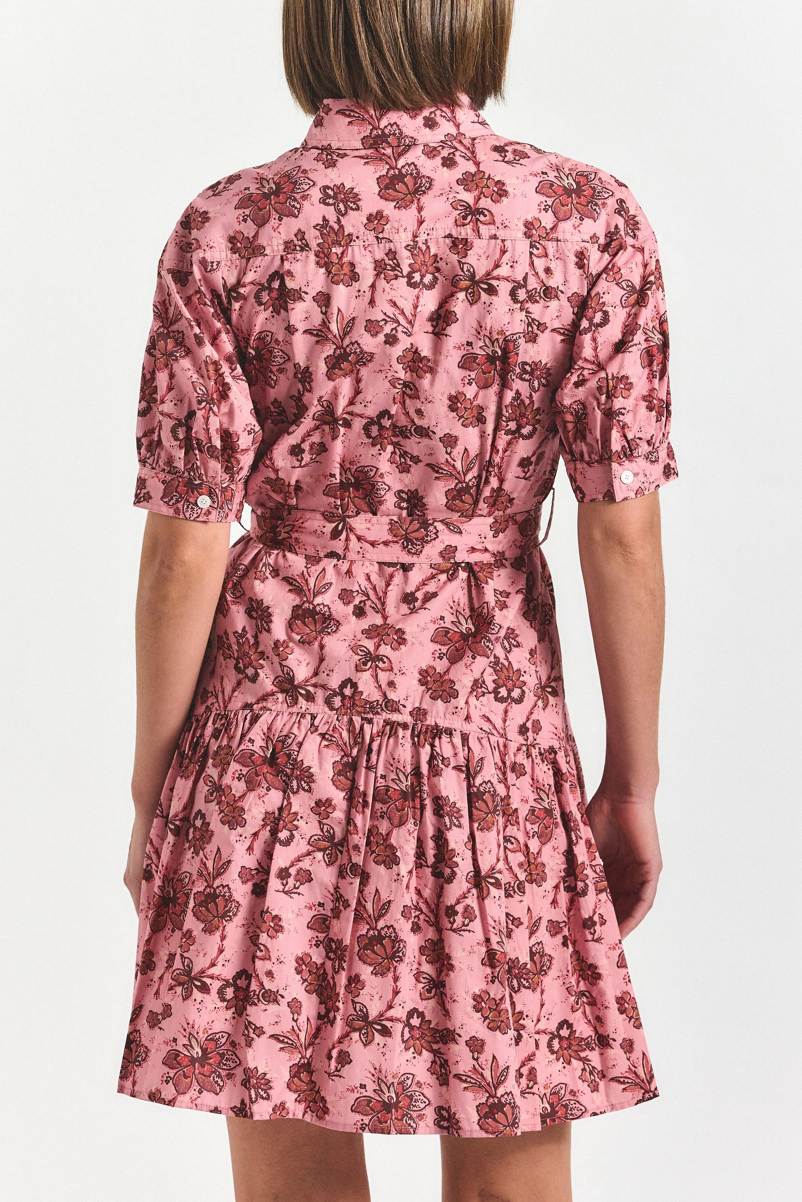 Luma A-Line Shirtdress - Pink Multi sold by Derek Lam product image thumbnail 4