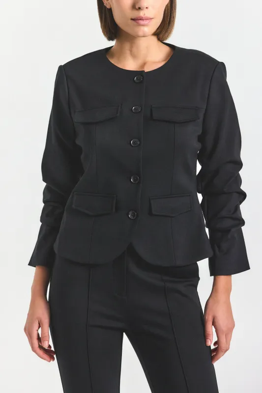 Novessa Jacket - Black sold by Derek Lam
