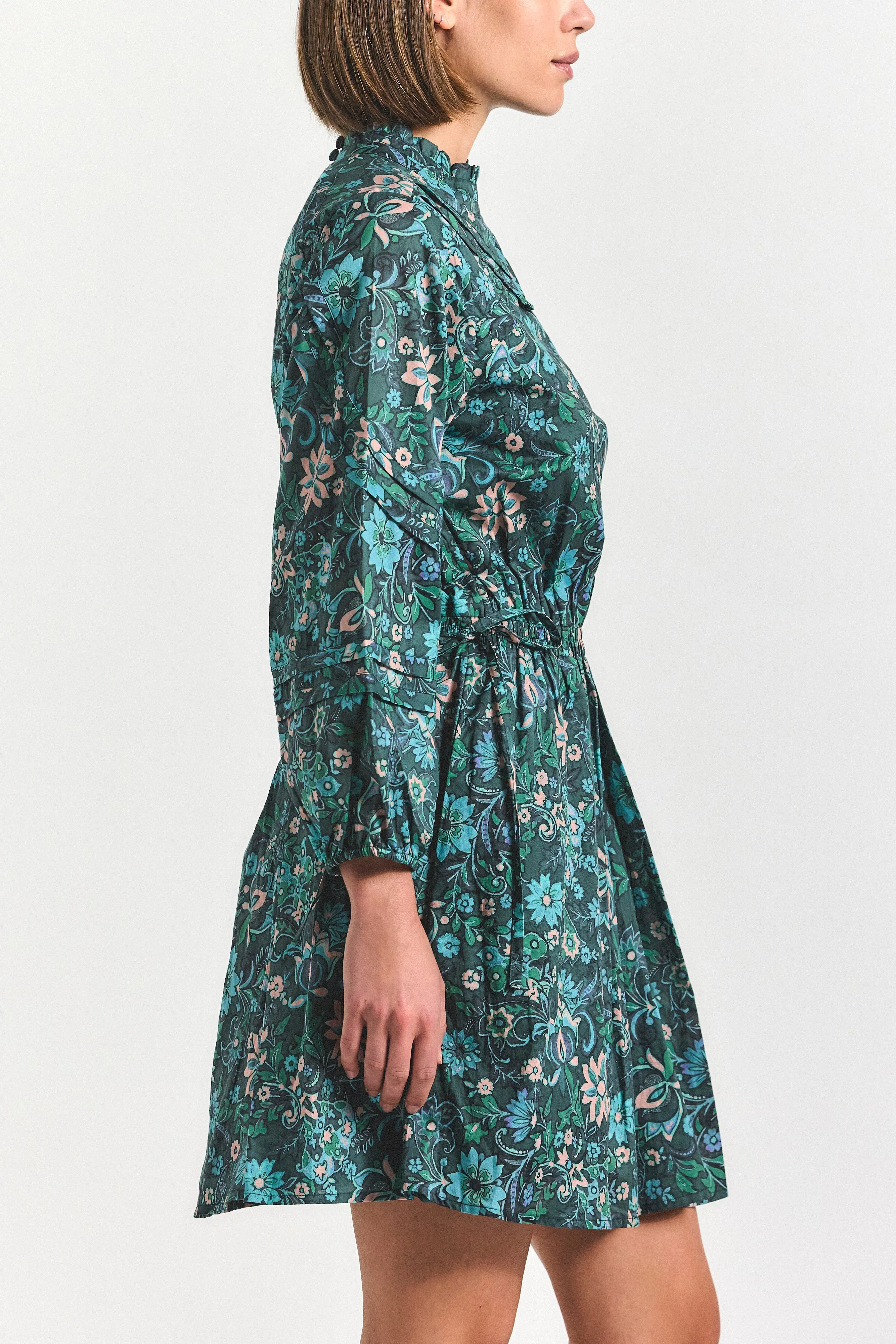 Marisol Dress - Teal Multi sold by Derek Lam product image thumbnail 3