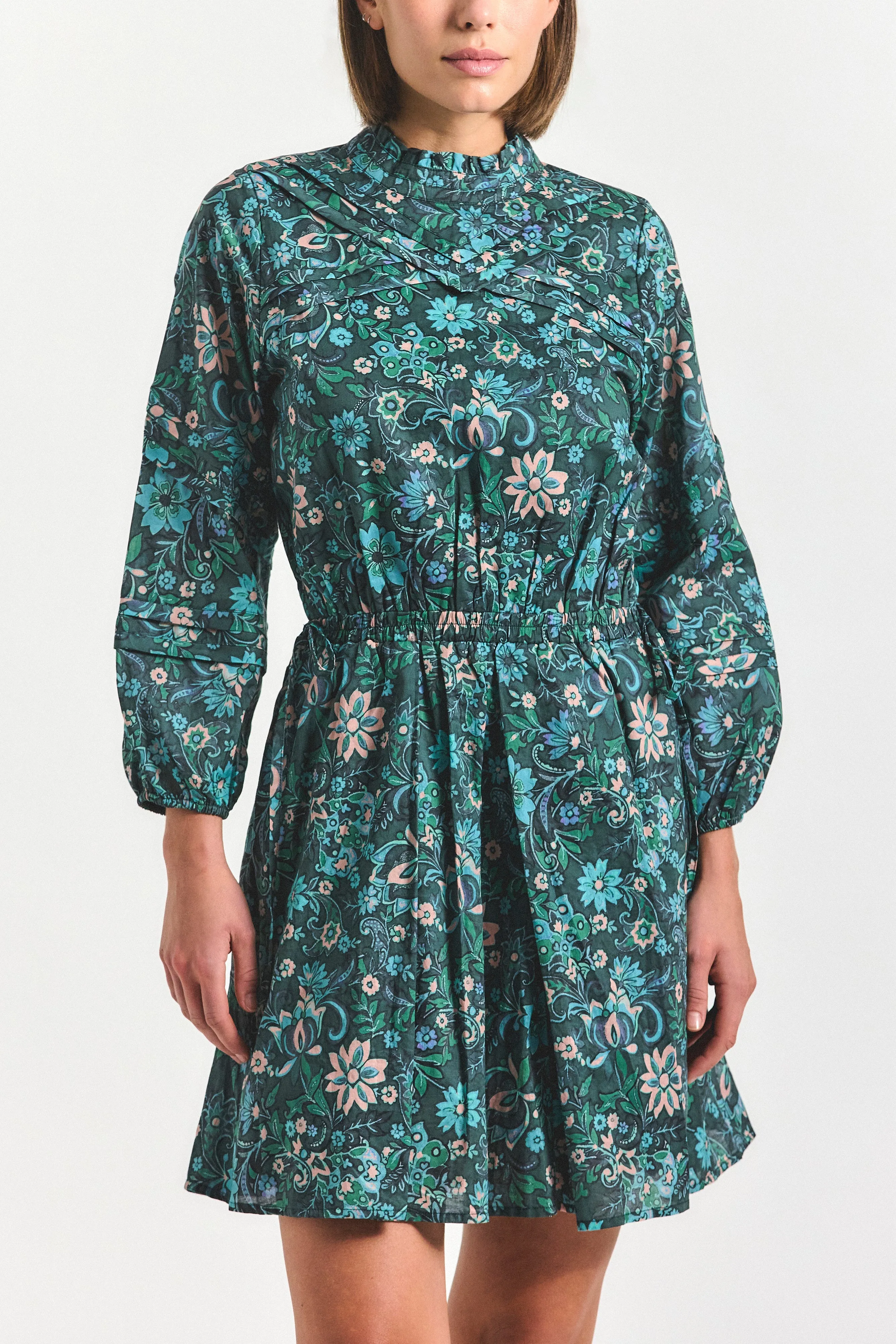 Marisol Dress - Teal Multi sold by Derek Lam