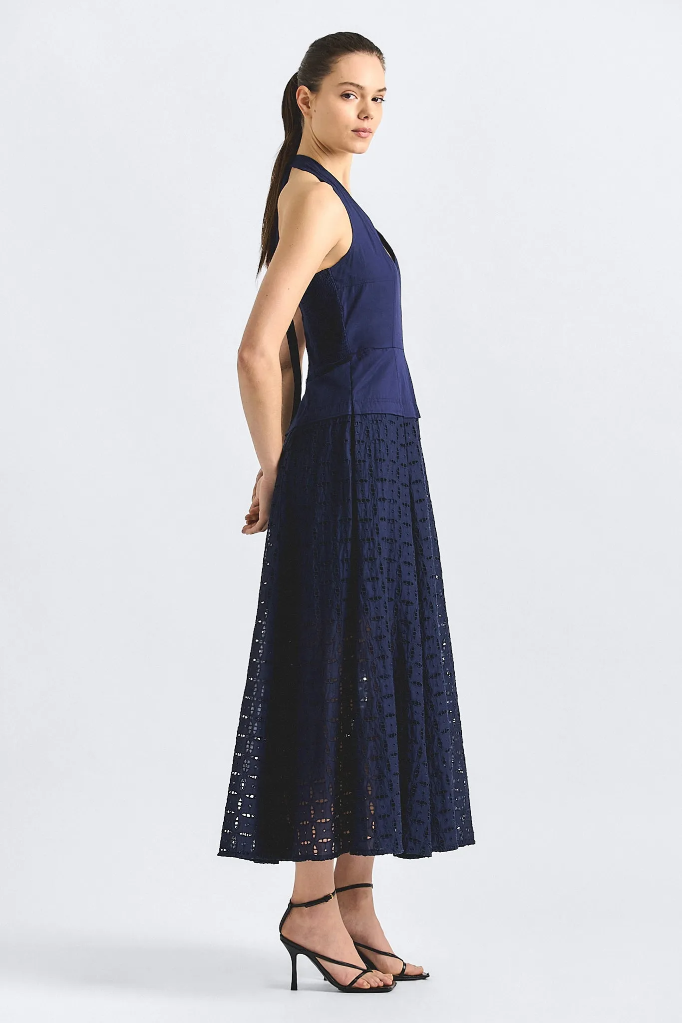 Maris Euelet Halter Dress - Navy sold by Derek Lam product image thumbnail 3