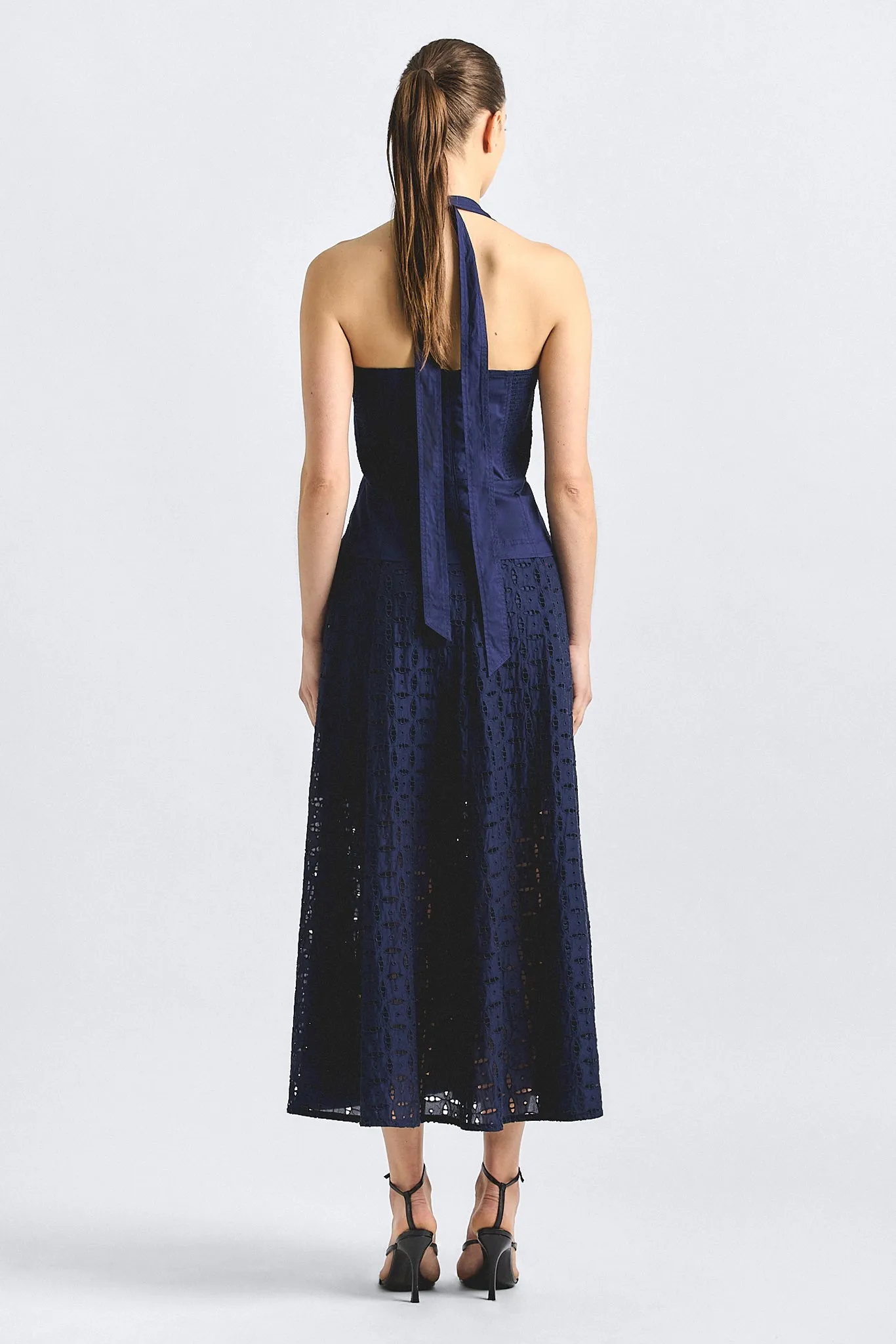 Maris Euelet Halter Dress - Navy sold by Derek Lam product image thumbnail 4